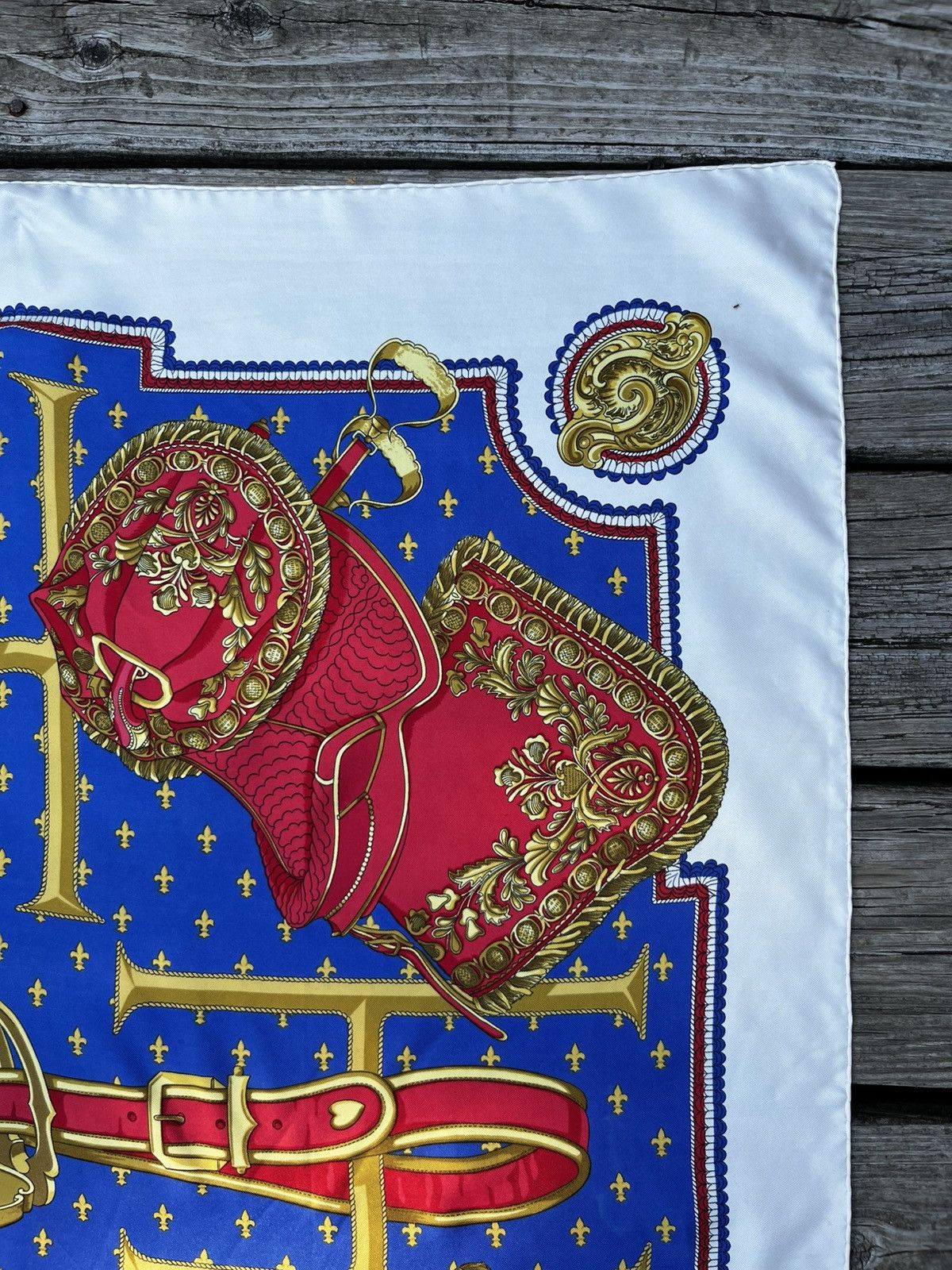 Hermes Vintage Hermes Selles A Housse Silk Scarf Size ONE SIZE - 5 Thumbnail