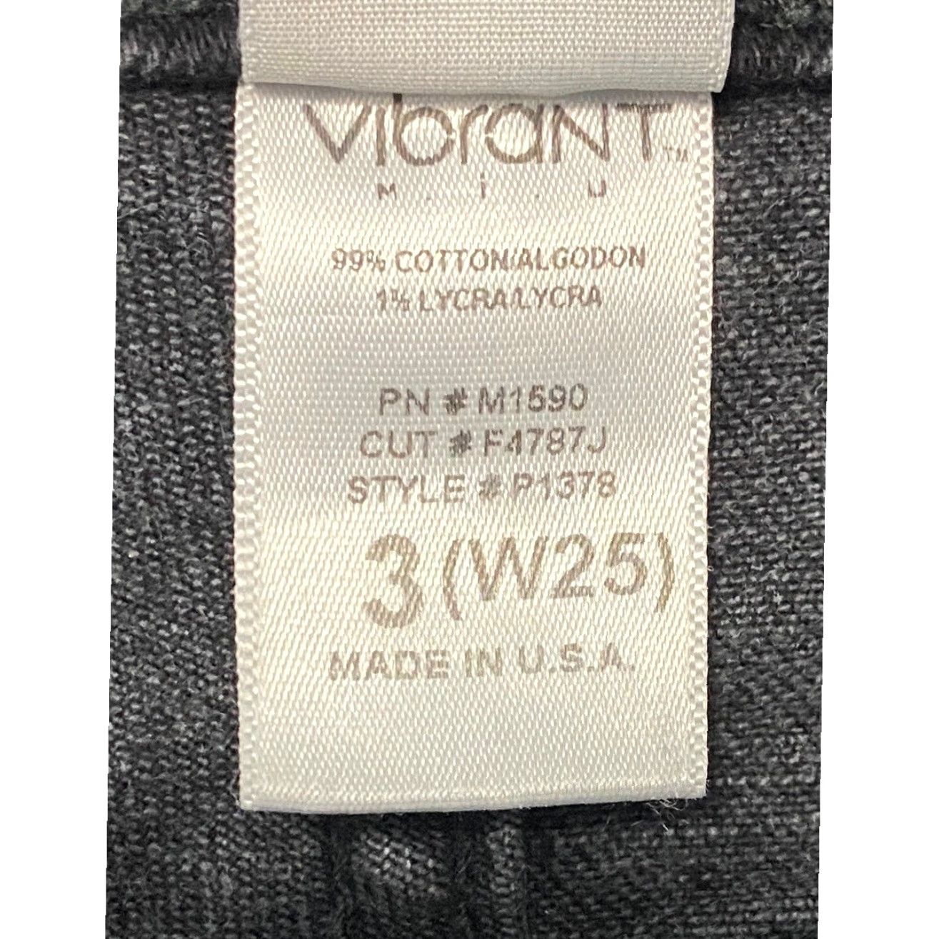 Vintage VIBRANT MIU Jeans Black Distressed Ripped High Rise Straight Leg 3 Juniors Women's USA Made Size 26" / US 2 / IT 38 - 7 Thumbnail