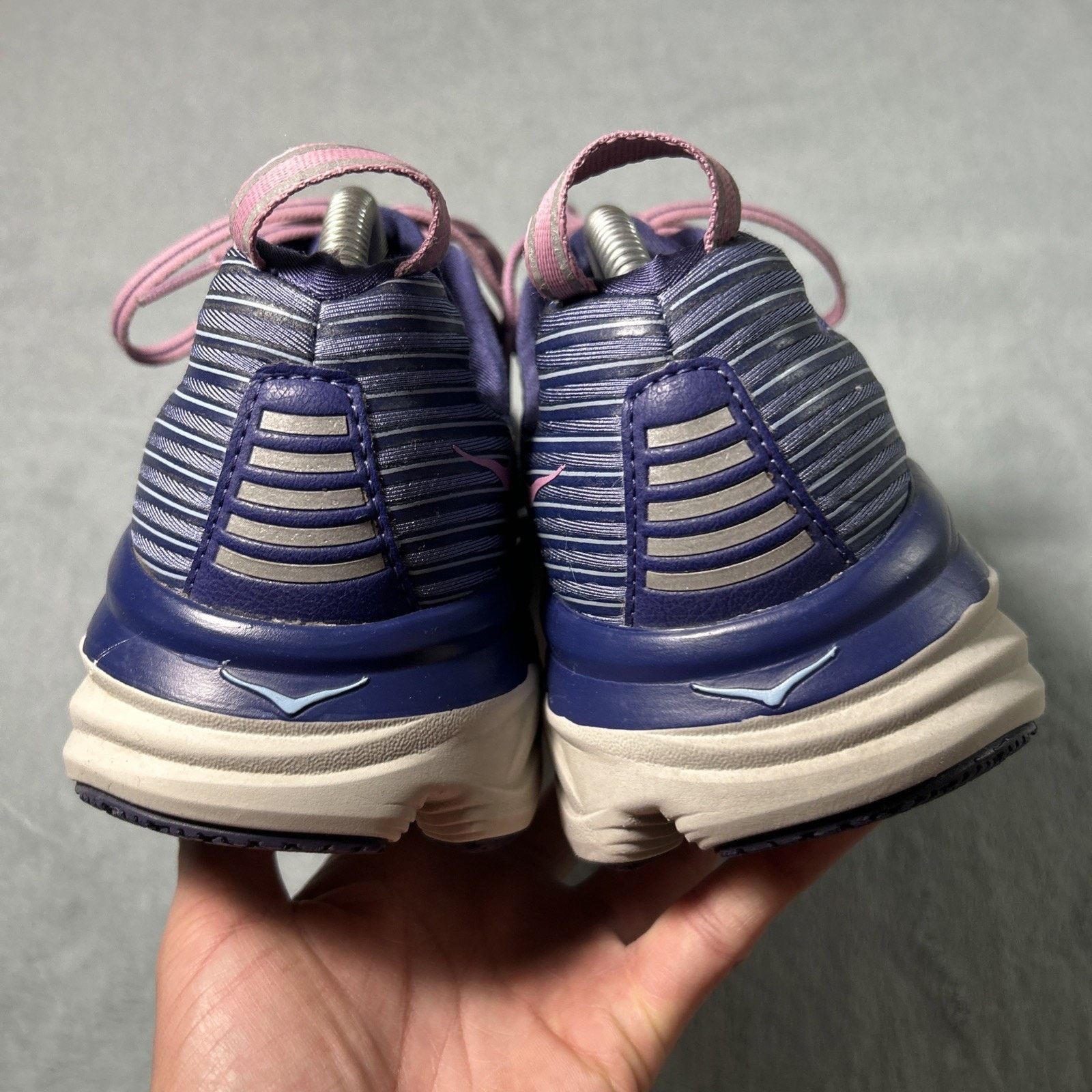 Hoka HOKA ONE ONE Bondi 6 Shoes Womens 9 Purple Running Trail Size US 7.5 / IT 37.5 - 4 Thumbnail
