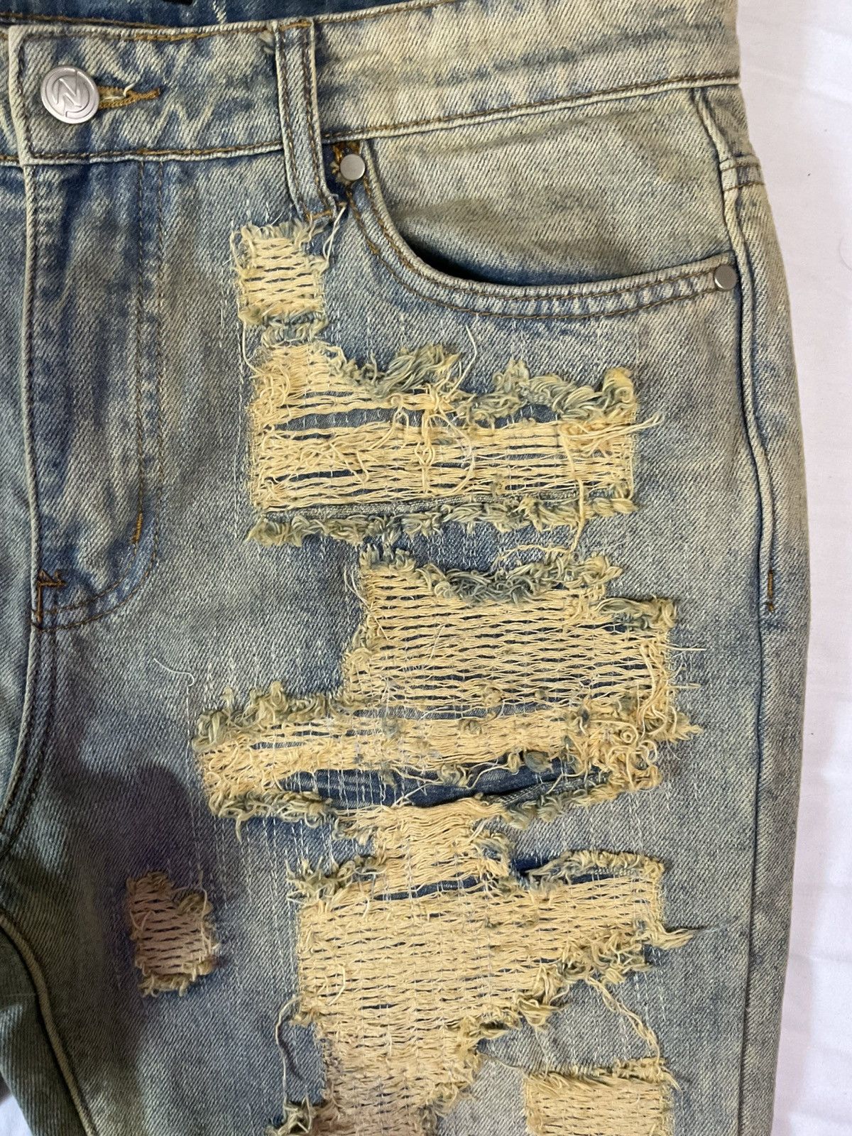 NYRVA Nyvra Stacked Denim Size US 32 / EU 48 - 4 Thumbnail