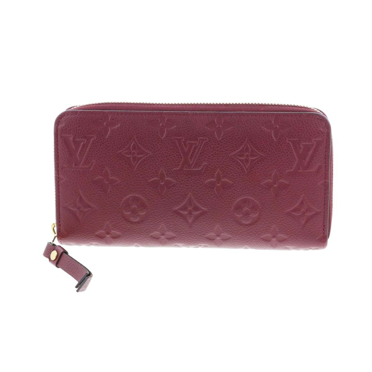 Louis Vuitton Monogram Empreinte Raisin Bordeaux Zippy Long Wallet