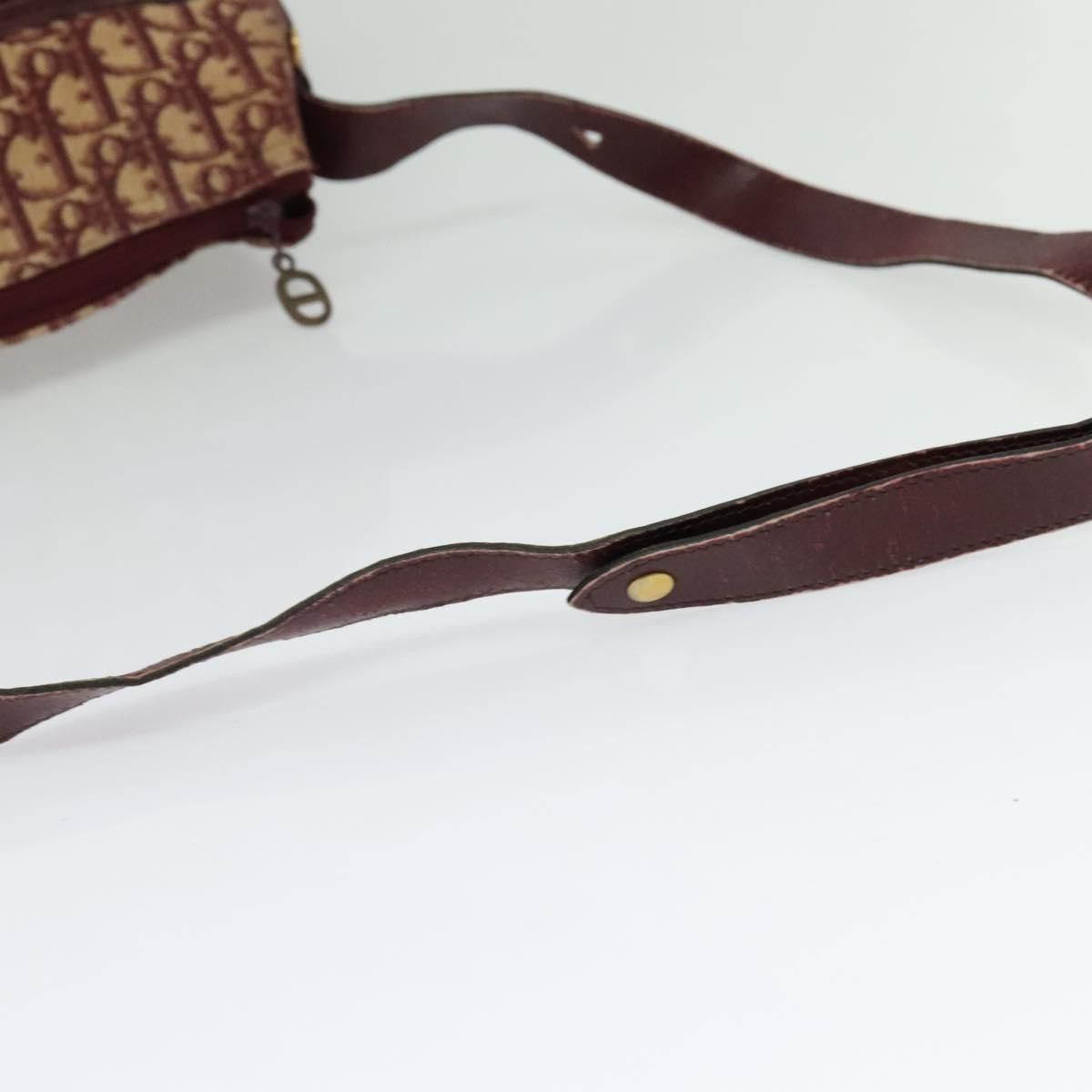Dior DIOR Trotter Canvas Shoulder Bag Red Gold Size ONE SIZE - 7 Thumbnail