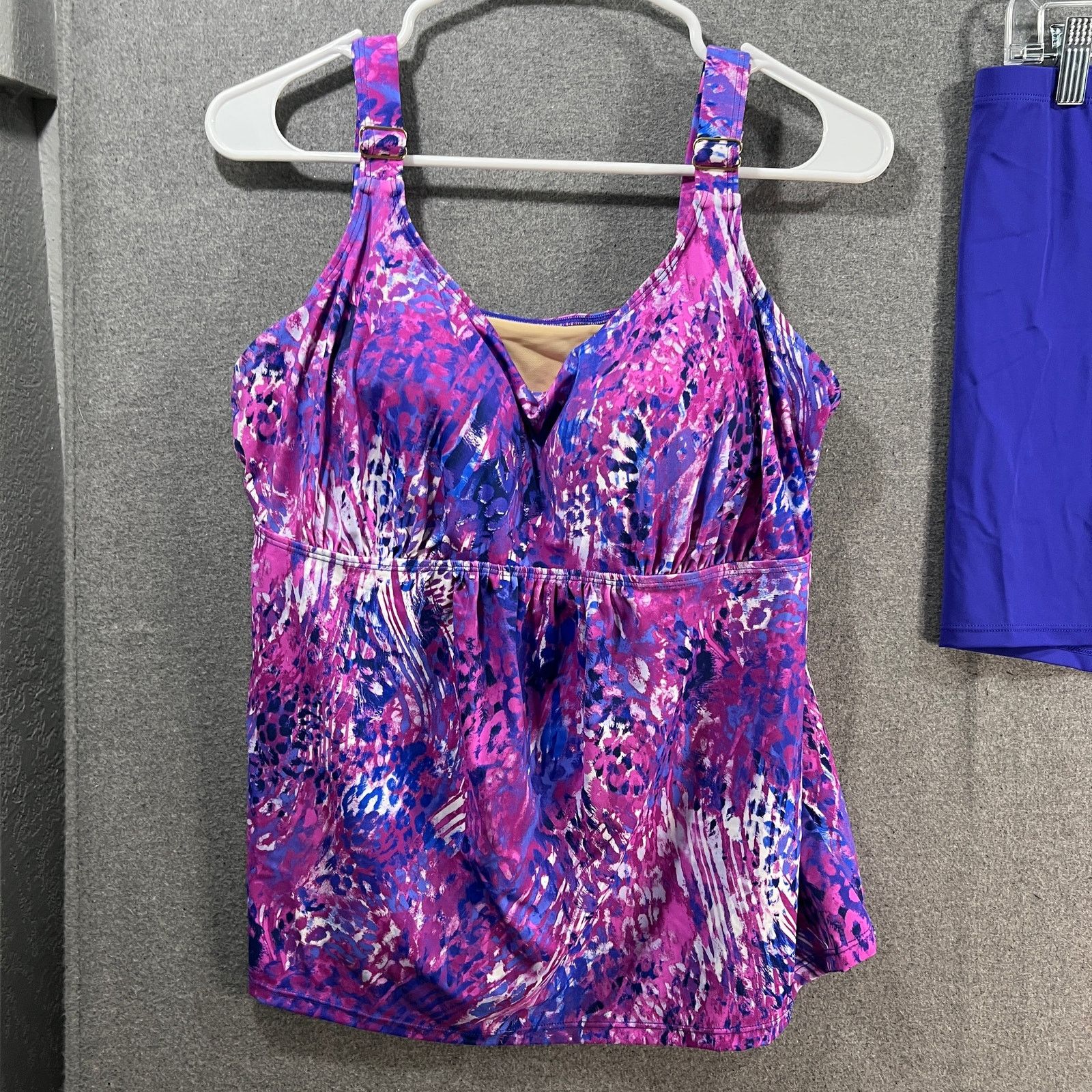 Other Kim Gravel x Swimsuits Scoop Neck Tankini Set w/ Bike Shorts Size XXL / US 16-18 / IT 52-54 - 2 Thumbnail
