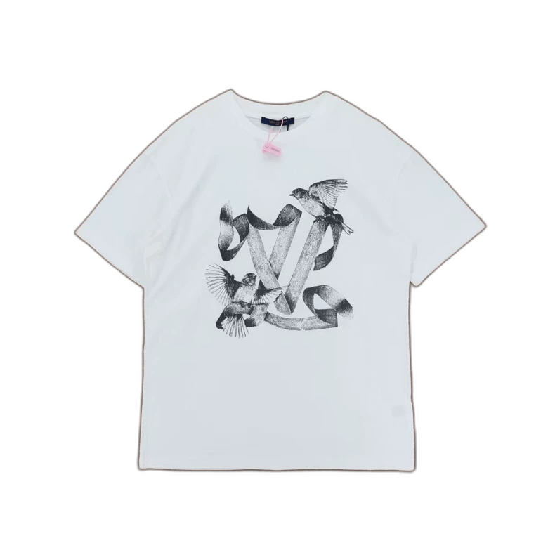 Louis Vuitton Louis Vuitton White Dove Short Sleeve Shirt-2507 Size US M / EU 48-50 / 2 - 1 Thumbnail