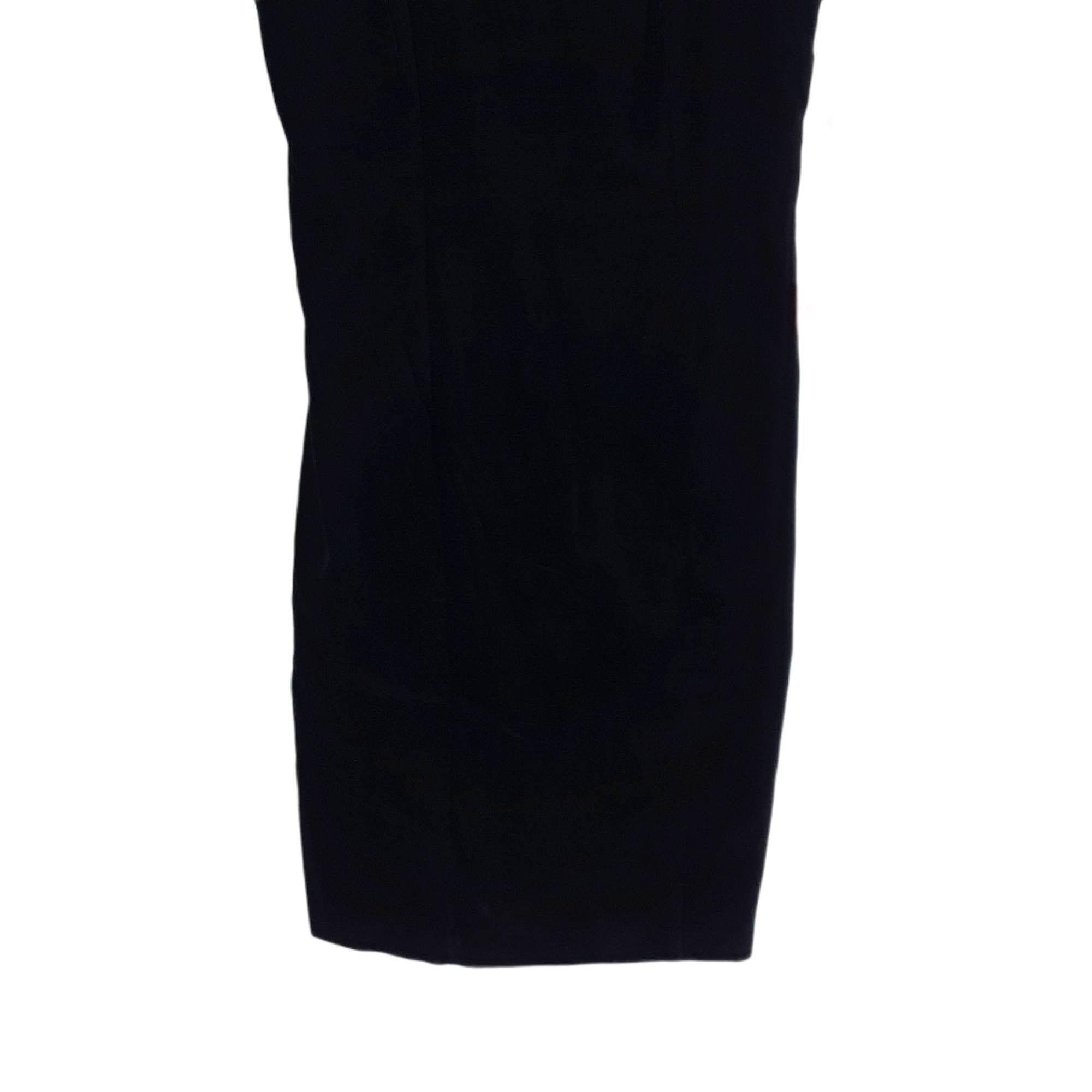 Vintage Vtg 80's Dress Formal Velvet Beaded Black Sz S Knee Length Size S / US 4 / IT 40 - 5 Thumbnail