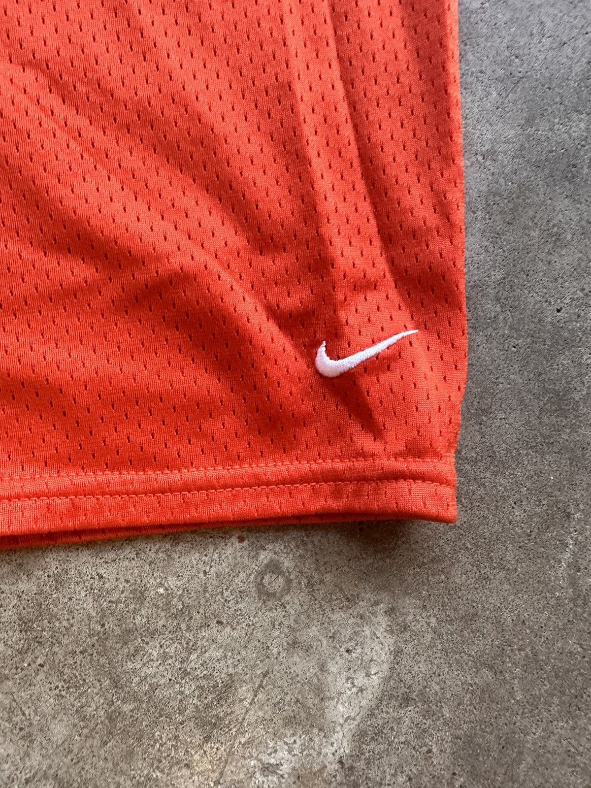 Nike × Vintage 90s Orange Nike Nylon Shorts Size US 30 / EU 46 - 2 Thumbnail