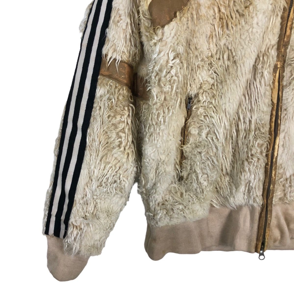 Adidas 🔥90’s Vintage Adidas Zipper Jacket Mink Fur Design Size US L / EU 52-54 / 3 - 4 Thumbnail