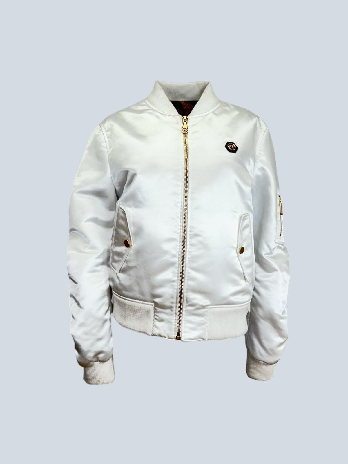 Philipp Plein Philipp Plein bomber jacket with maxi logo embroidery, L. Size US L / EU 52-54 / 3 - 1 Thumbnail