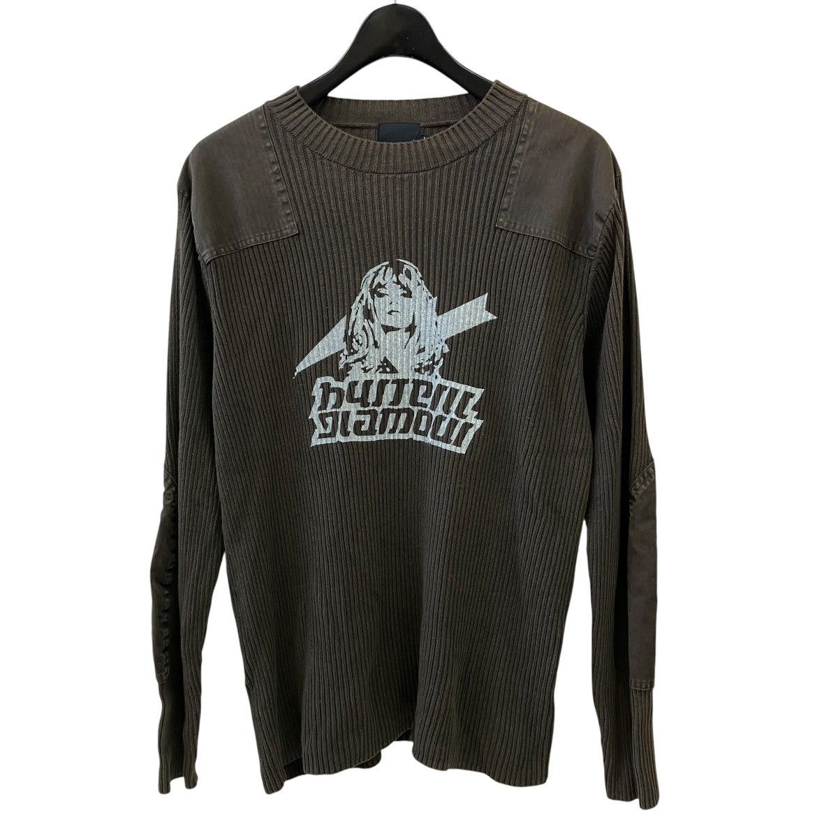 Hysteric Glamour Military Girl Logo Knit Sweater Size US L / EU 52-54 / 3 - 1 Thumbnail