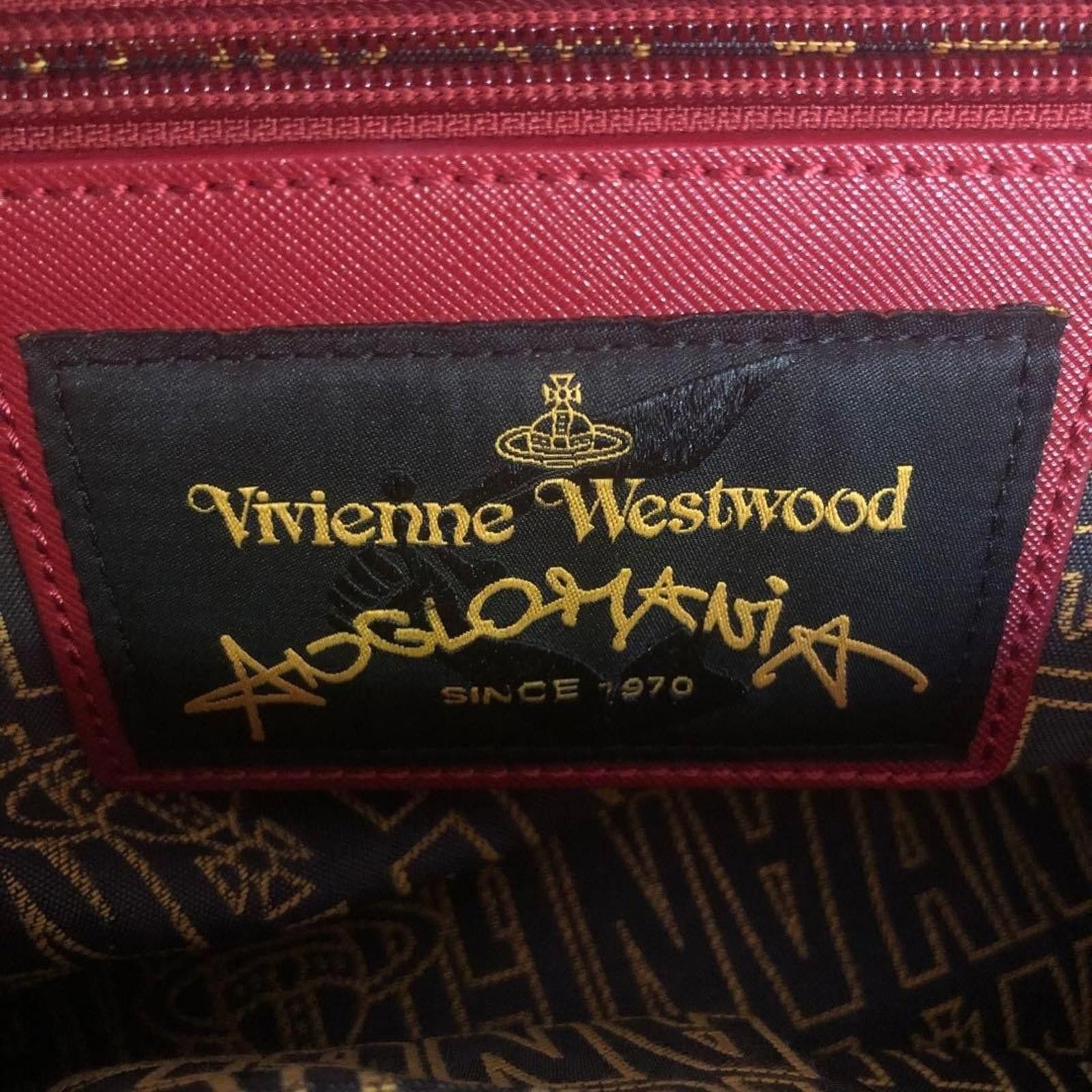 Vivienne Westwood Vivienne Westwood - Red Leather Handbag Gold Hardware Size ONE SIZE - 4 Thumbnail