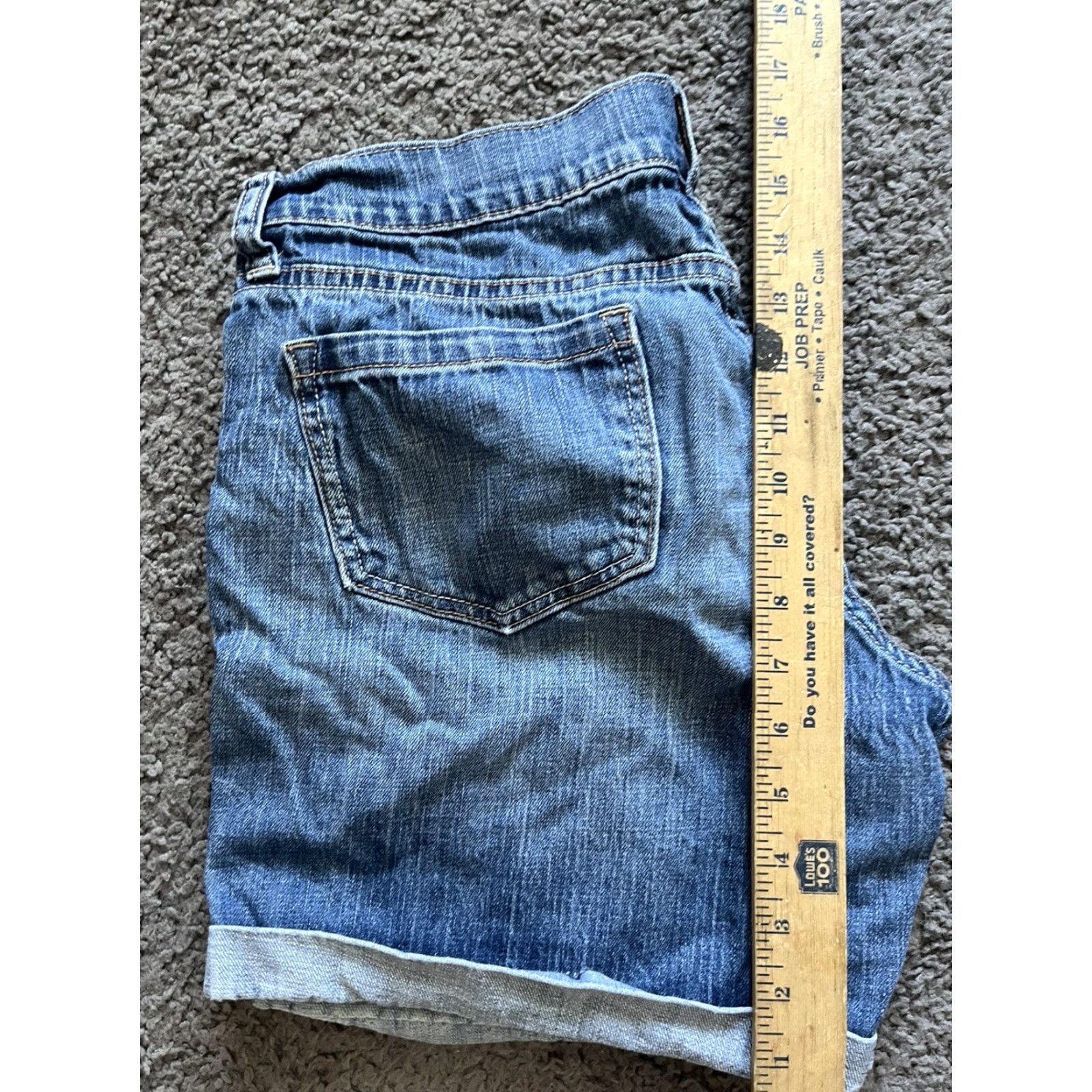 Old Navy OLD NAVY Women's Denim Jean Shorts Size 8 Blue Distressed Casual Cotton 3" Inseam Boyfriend Size 30" / US 8 / IT 44 - 5 Thumbnail