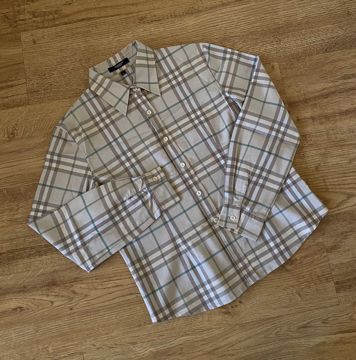 Burberry Burberry Wmns Shirt x Vintage x Luxury Size L / US 10 / IT 46 - 2 Thumbnail