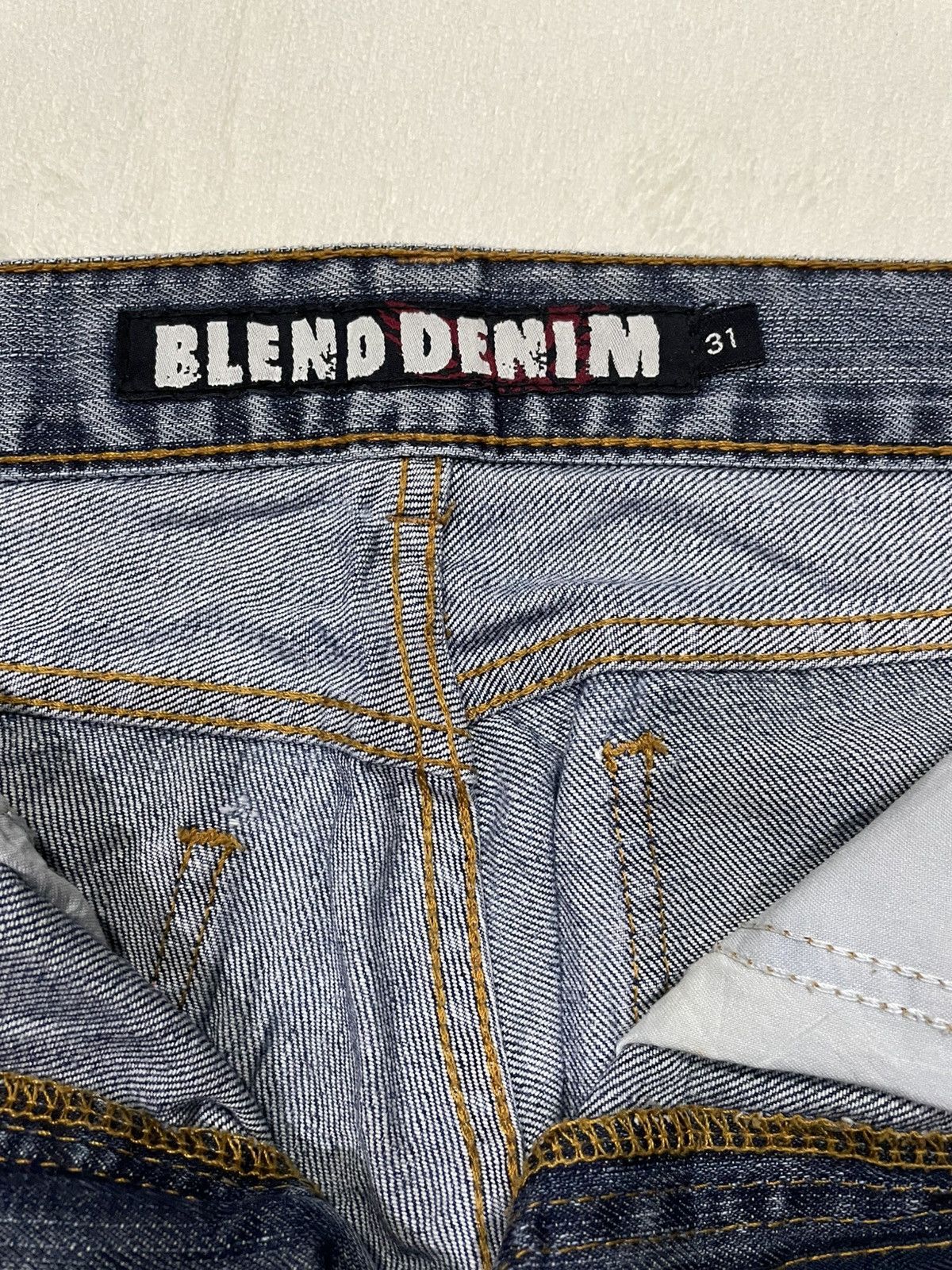 Blends Vintage Blend Denim Boot Cut Mudwash Jeans Size US 32 / EU 48 - 9 Thumbnail