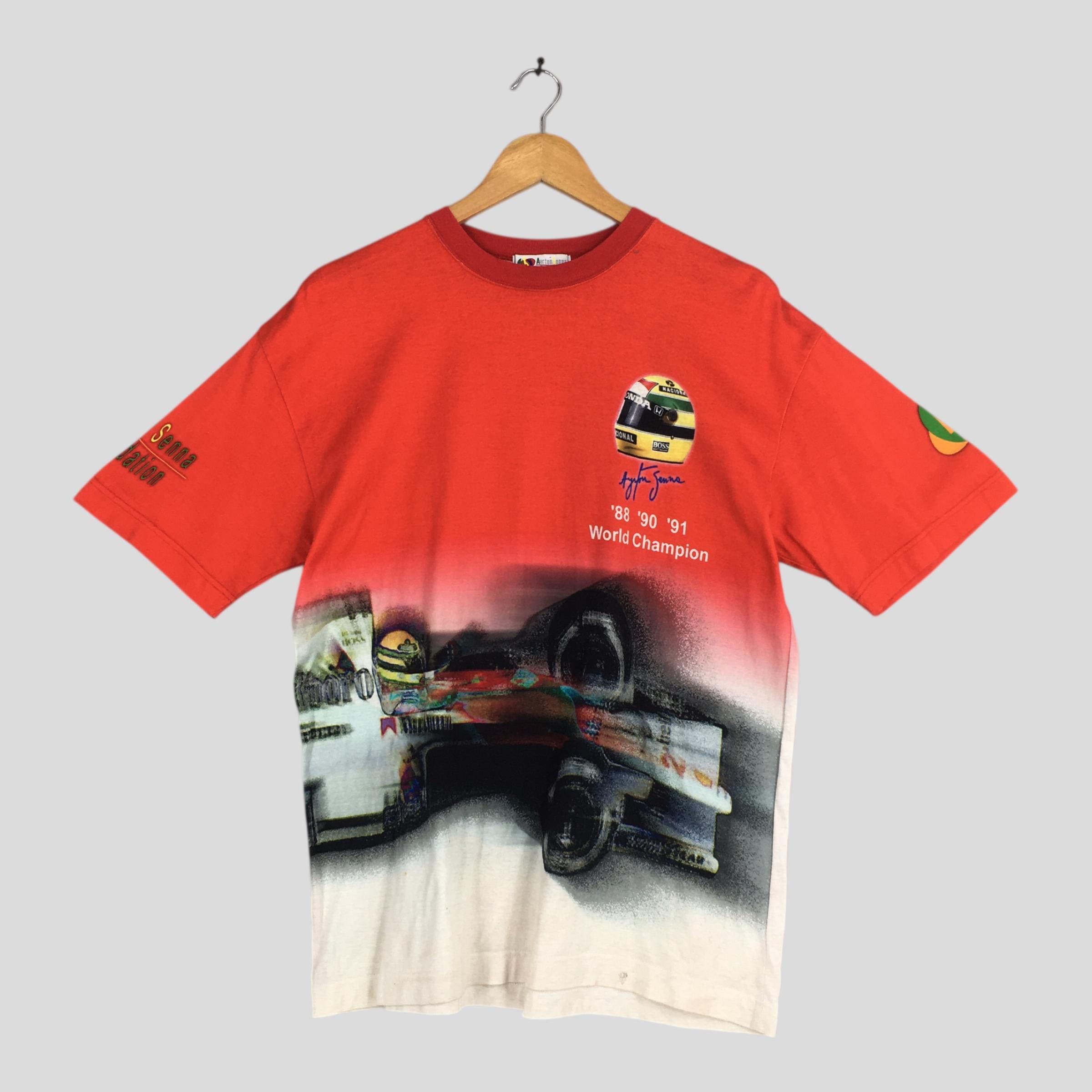 Formula 1 90s Ayrton Senna Williams Williams Formula 1 Tshirt M Size US M / EU 48-50 / 2 - 1 Thumbnail