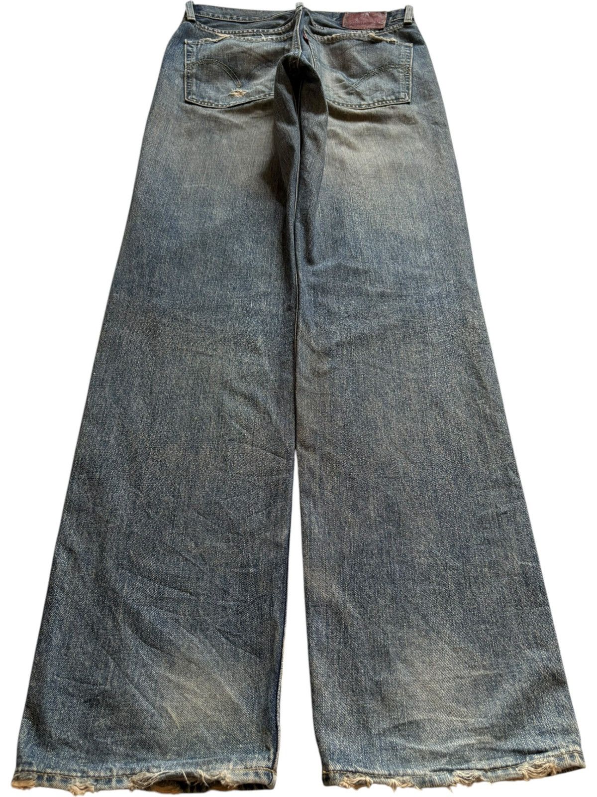 Levi's Vintage 90s Levis 502 Rusty Mud Wash Distressed Loose Jeans Size US 30 / EU 46 - 2 Thumbnail