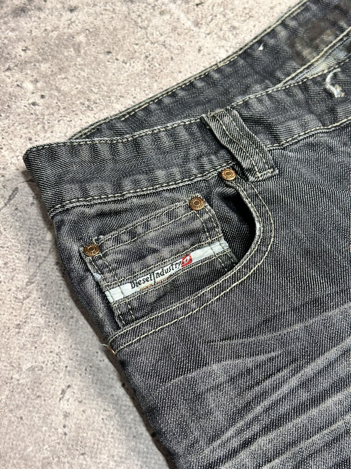 Diesel Vintage Diesel faded jeans Bontage cut Italy vintage style Size US 32 / EU 48 - 8 Thumbnail