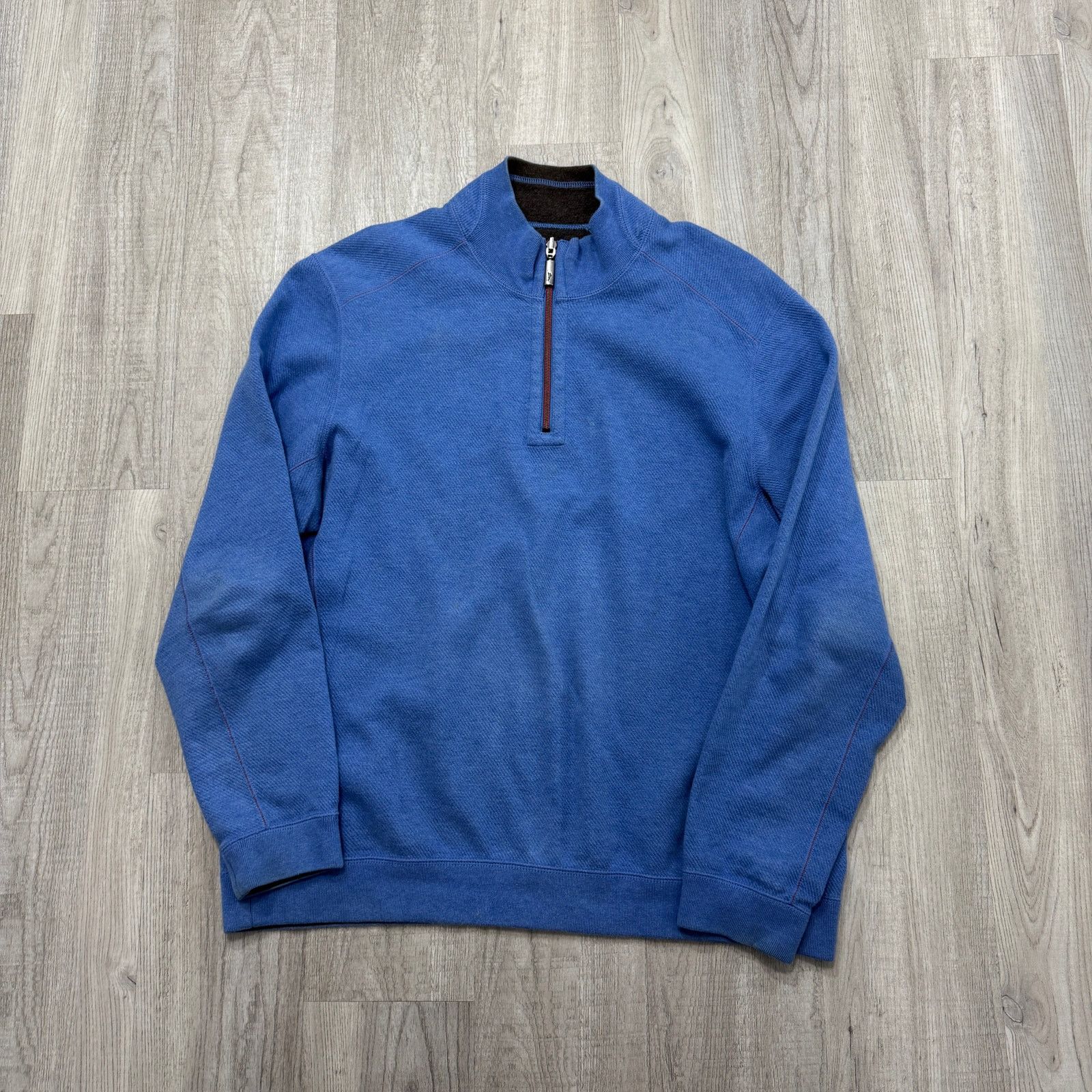 Tommy Bahama Tommy Bahama Reversible 1/4 Zip Men's Large Blue Gray Size US L / EU 52-54 / 3 - 1 Thumbnail