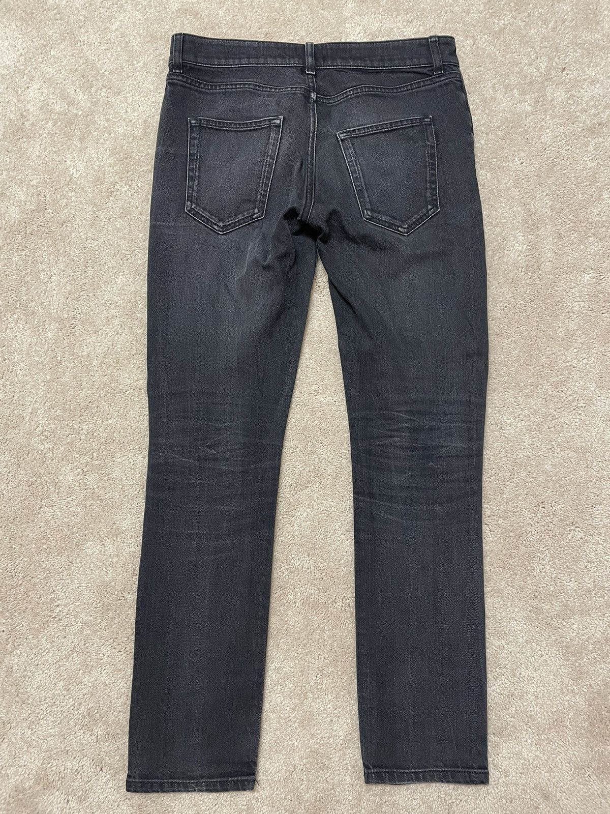 Saint Laurent Paris Saint Laurent Dark Grey Skinny Jeans Size US 31 - 2 Thumbnail