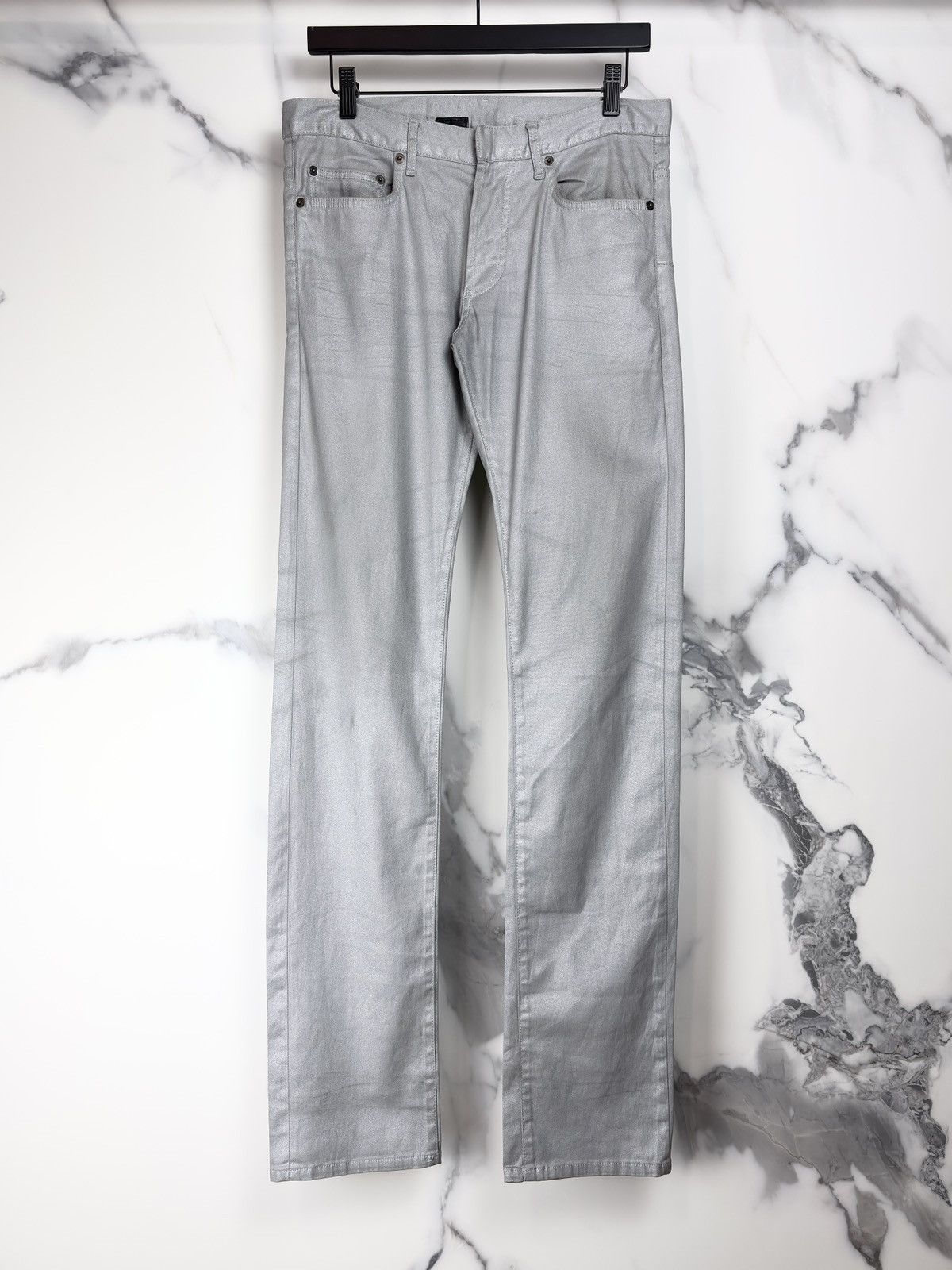 Dior × Hedi Slimane Dior Homme SS07 coated jeans | Grailed