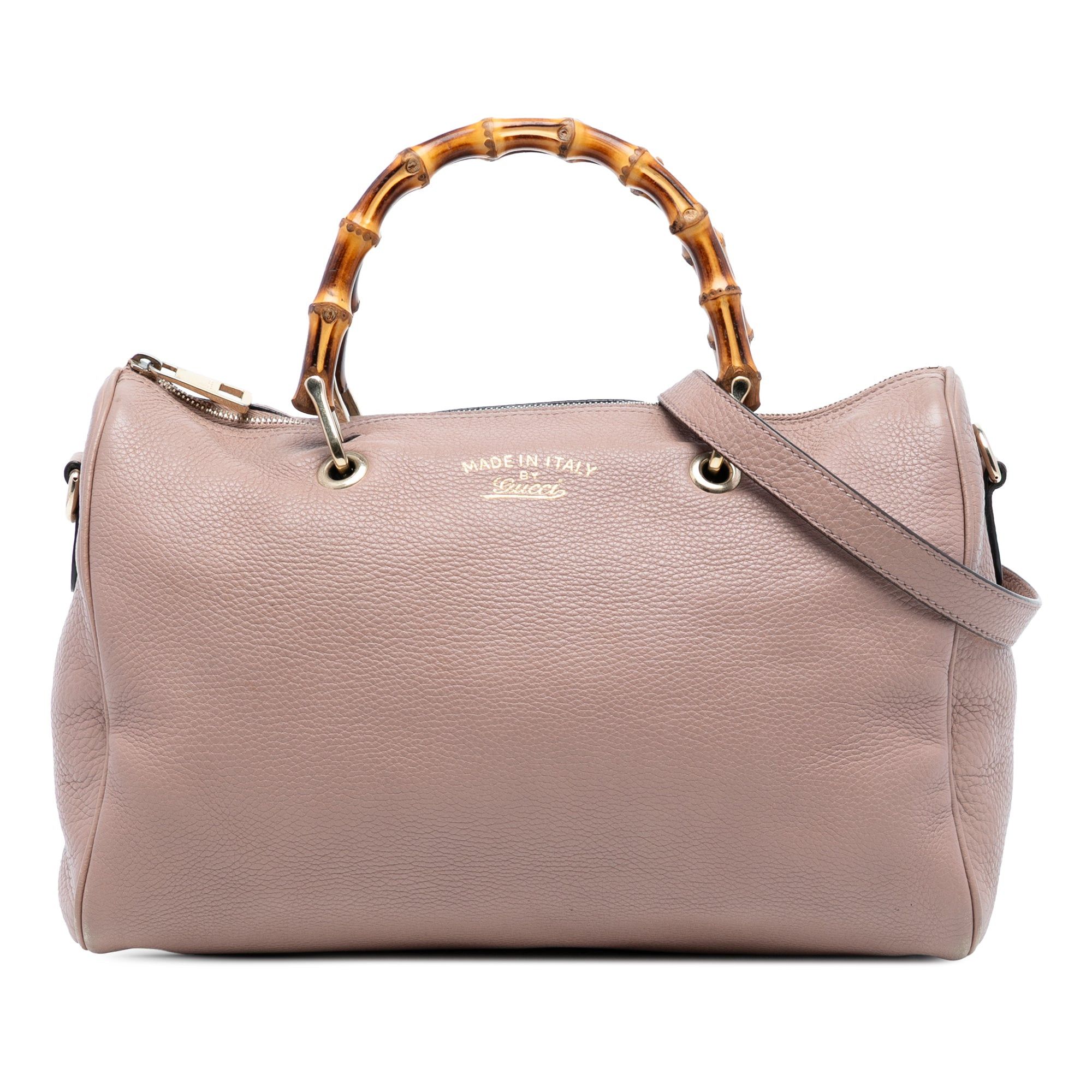 Gucci Medium Calfskin Bamboo Shopper Boston Bag Size ONE SIZE - 1 Thumbnail