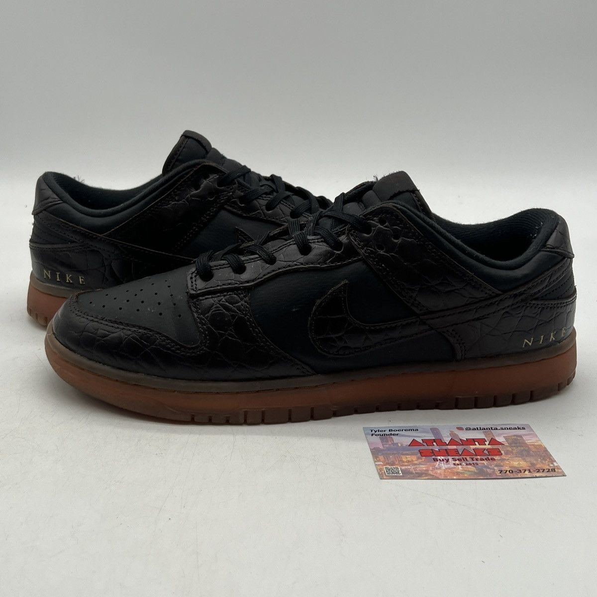 Nike Nike dunk low chocolate croc Size US 11 / EU 44 - 1 Thumbnail