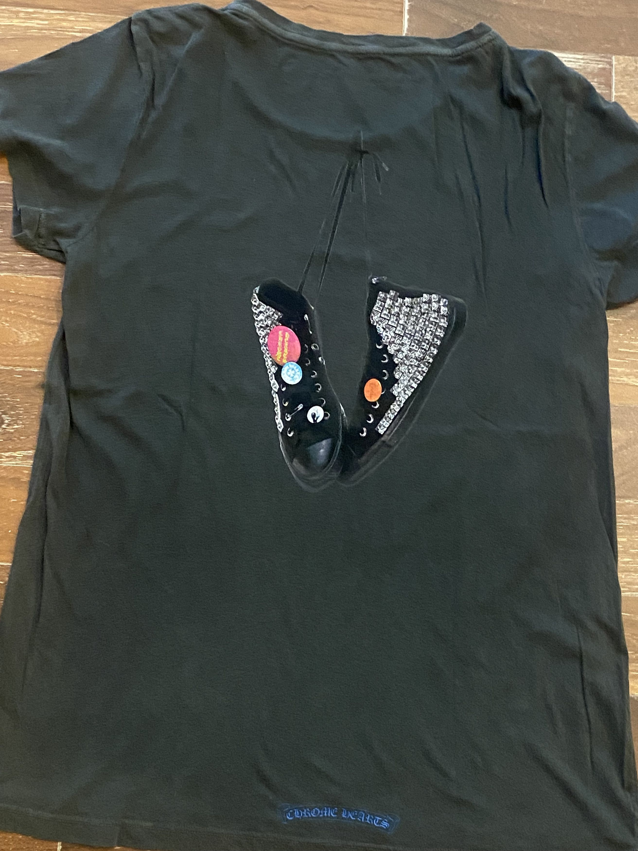 Chrome Hearts CH Vintage Dark Grey sneakers T-shirt Size L / US 10 / IT 46 - 2 Thumbnail