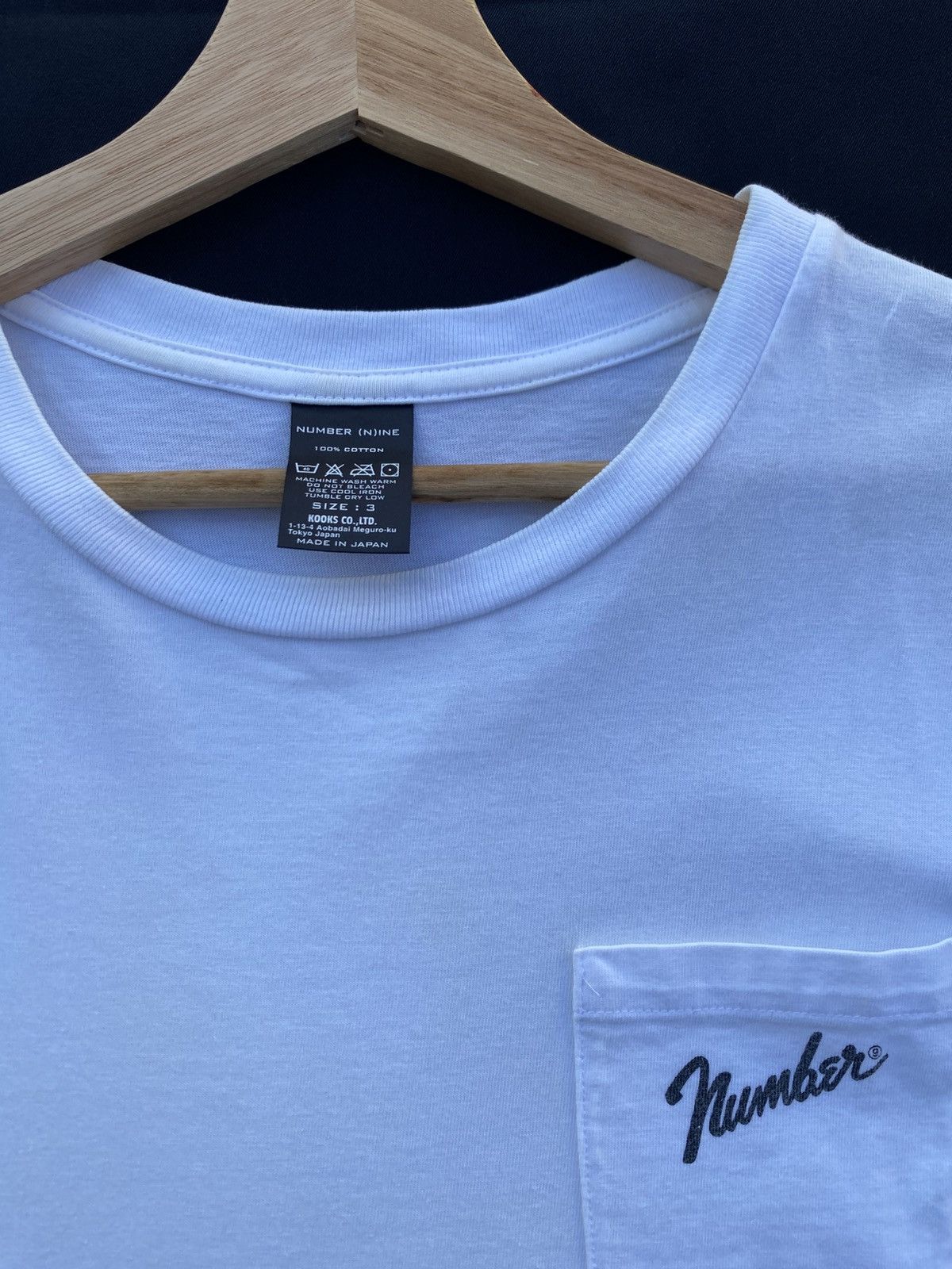 Number (N)ine Rare Number Nine Takahiromiyashita Small Logo Pocket Tee Size US M / EU 48-50 / 2 - 1 Thumbnail