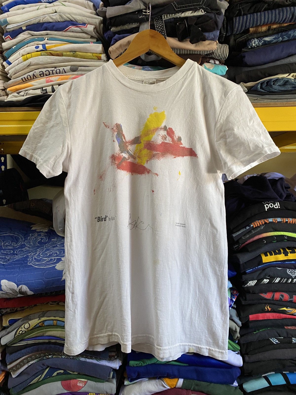 image of Art Comes First x Arts Science Vintage 00S Gorillas Foundation Bird By Koko in White (Size Medium)