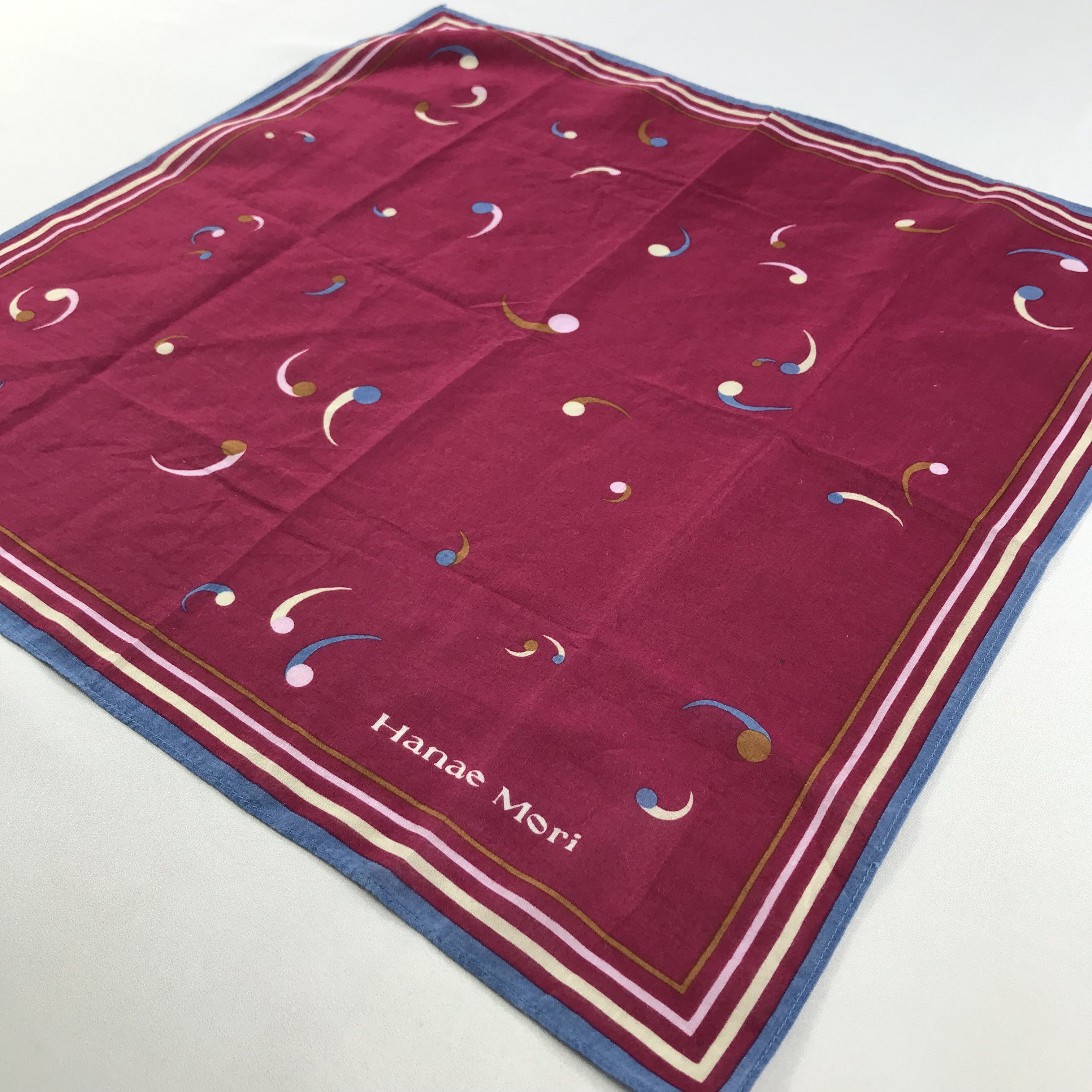 Hanae Mori × Vintage Hanae Mori Bandana / Handkerchief / Neckerchief - S2679 Size ONE SIZE - 2 Thumbnail