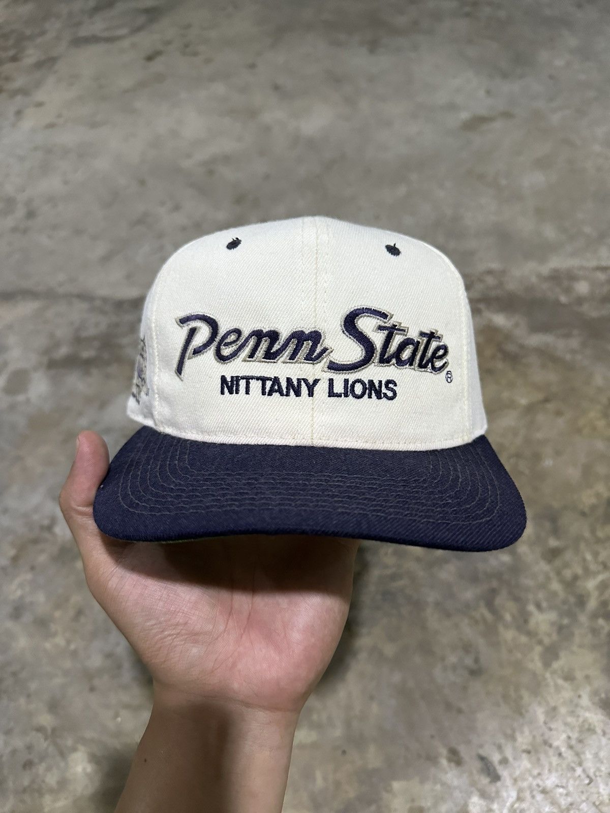Vintage Penn State Nittany Lions Script Snapback Hat
