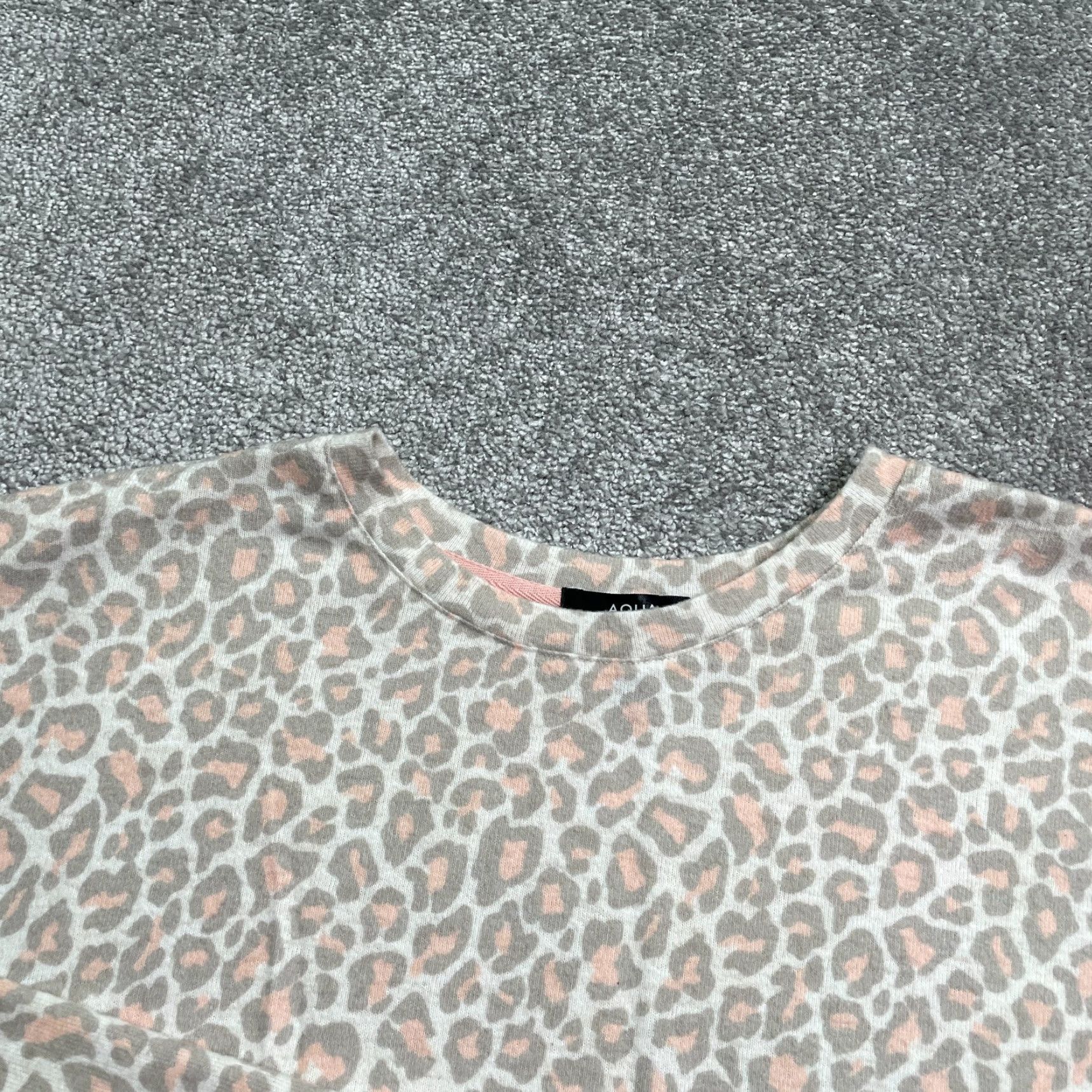 Bloomingdale's Aqua Bloomingdale's Sweatshirt Womens M Multicolor Leopard Print Casual Pullover Crew Neck Lightweight Fleece Breathable Regular No N/A Size M / US 6-8 / IT 42-44 - 3 Thumbnail
