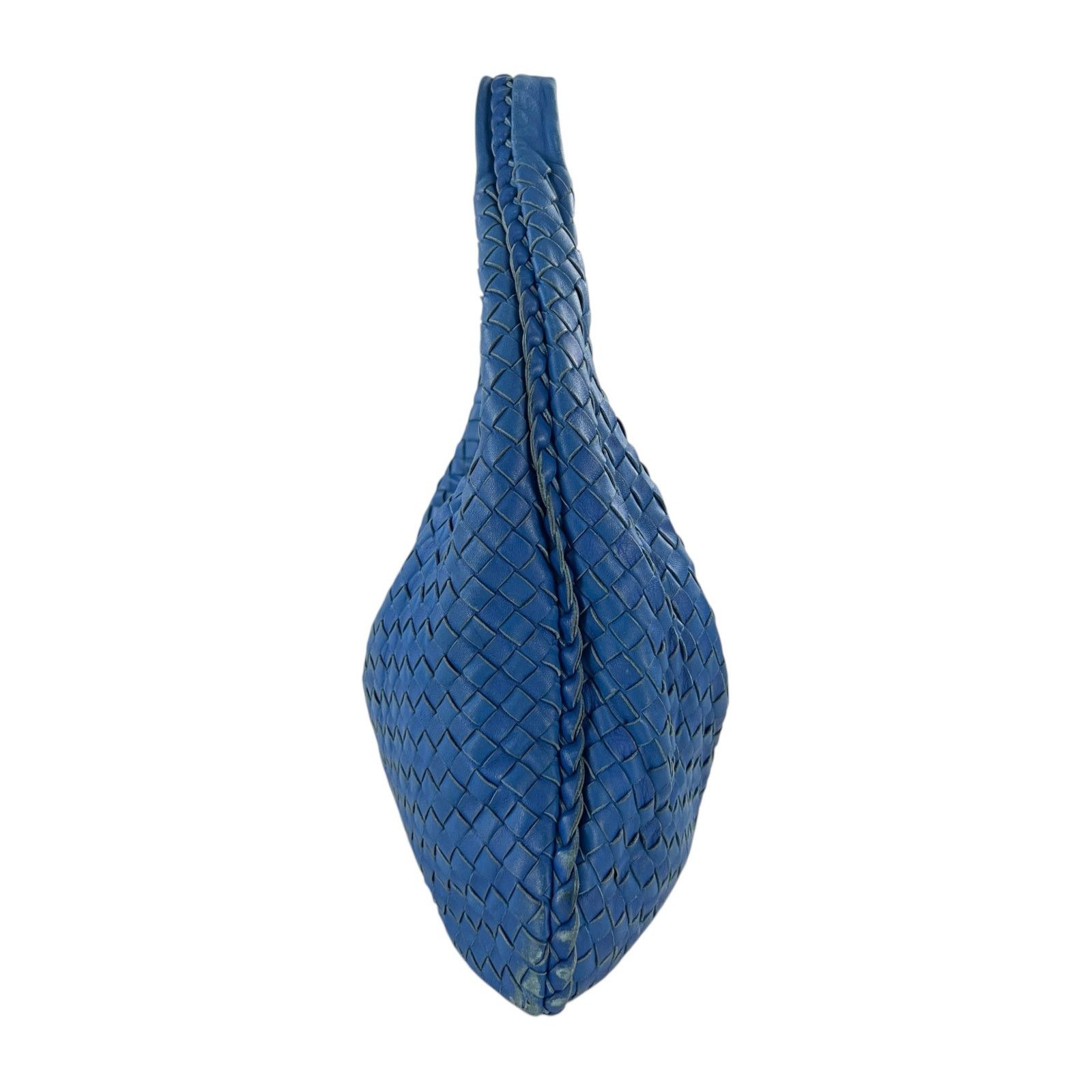 Bottega Veneta Bottega Veneta Blue Intrecciato Leather Hobo Bag Size ONE SIZE - 5 Thumbnail