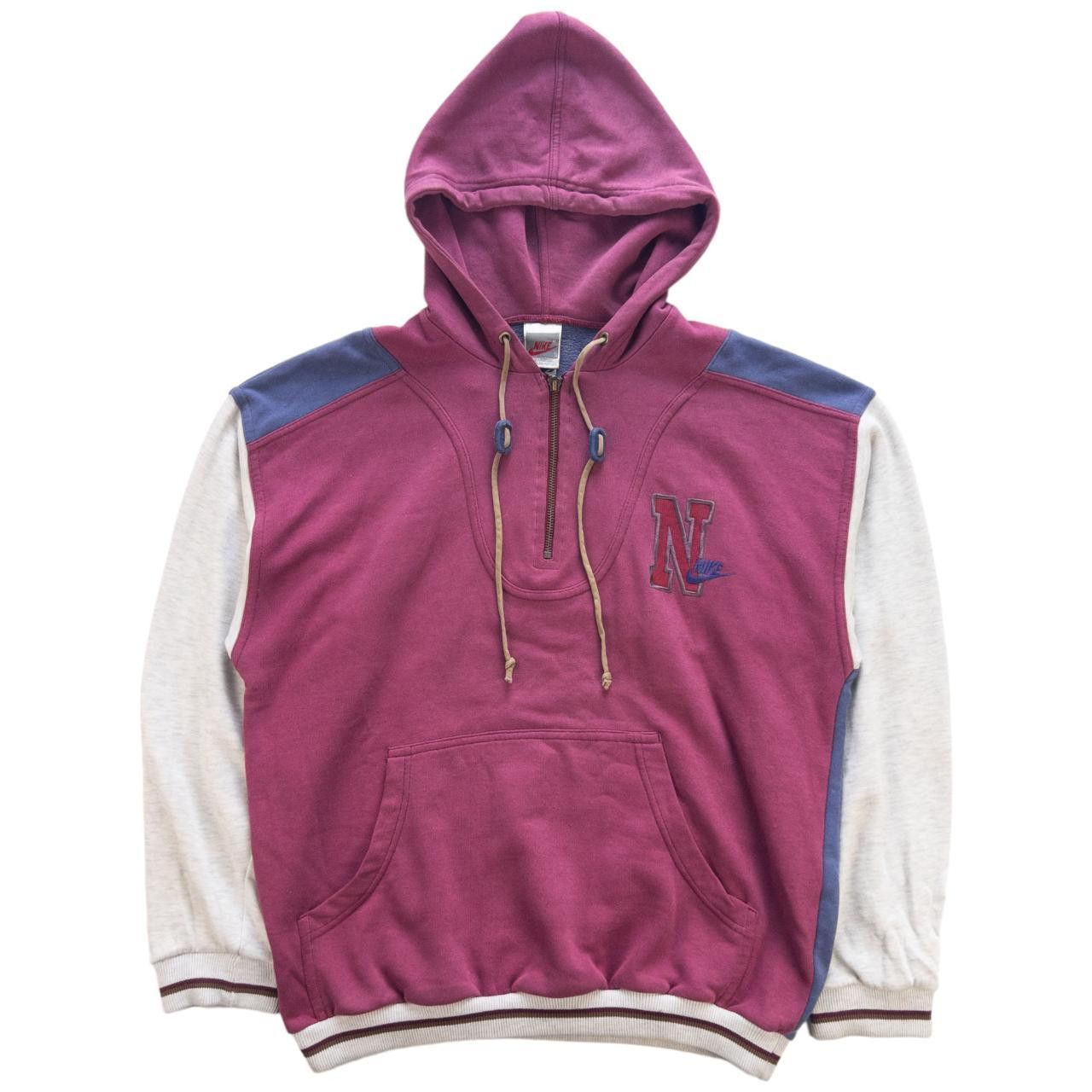 Nike Vintage Nike Varsity Q Zip Hoodie Size S Size US S / EU 44-46 / 1 - 2 Thumbnail
