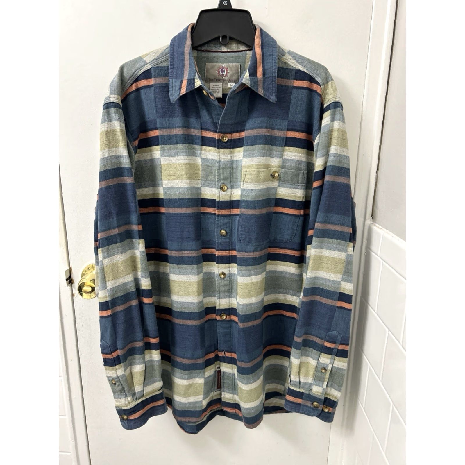The Territory Ahead The Territory Ahead Shirt Mens M Blue Plaid Long Sleeve Button-Down Pocket Size US M / EU 48-50 / 2 - 2 Thumbnail