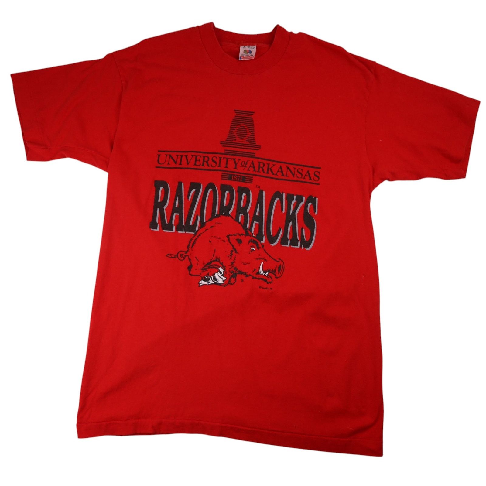 NCAA × Vintage Vintage University of Arkansas Razorbacks Graphic T Shirt Size US L / EU 52-54 / 3 - 1 Thumbnail