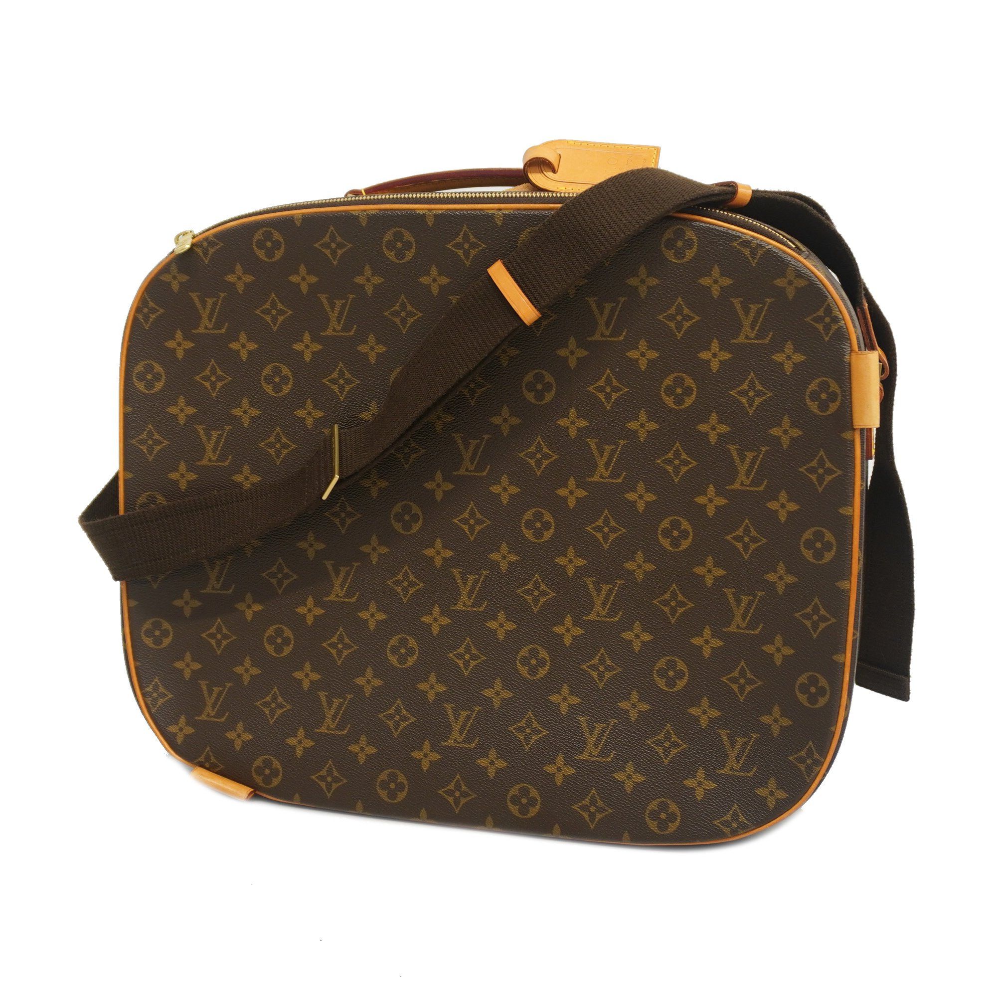 Authentic LOUIS VUITTON Monogram Eclipse Steamer Messenger M45585 Shoulder  ba