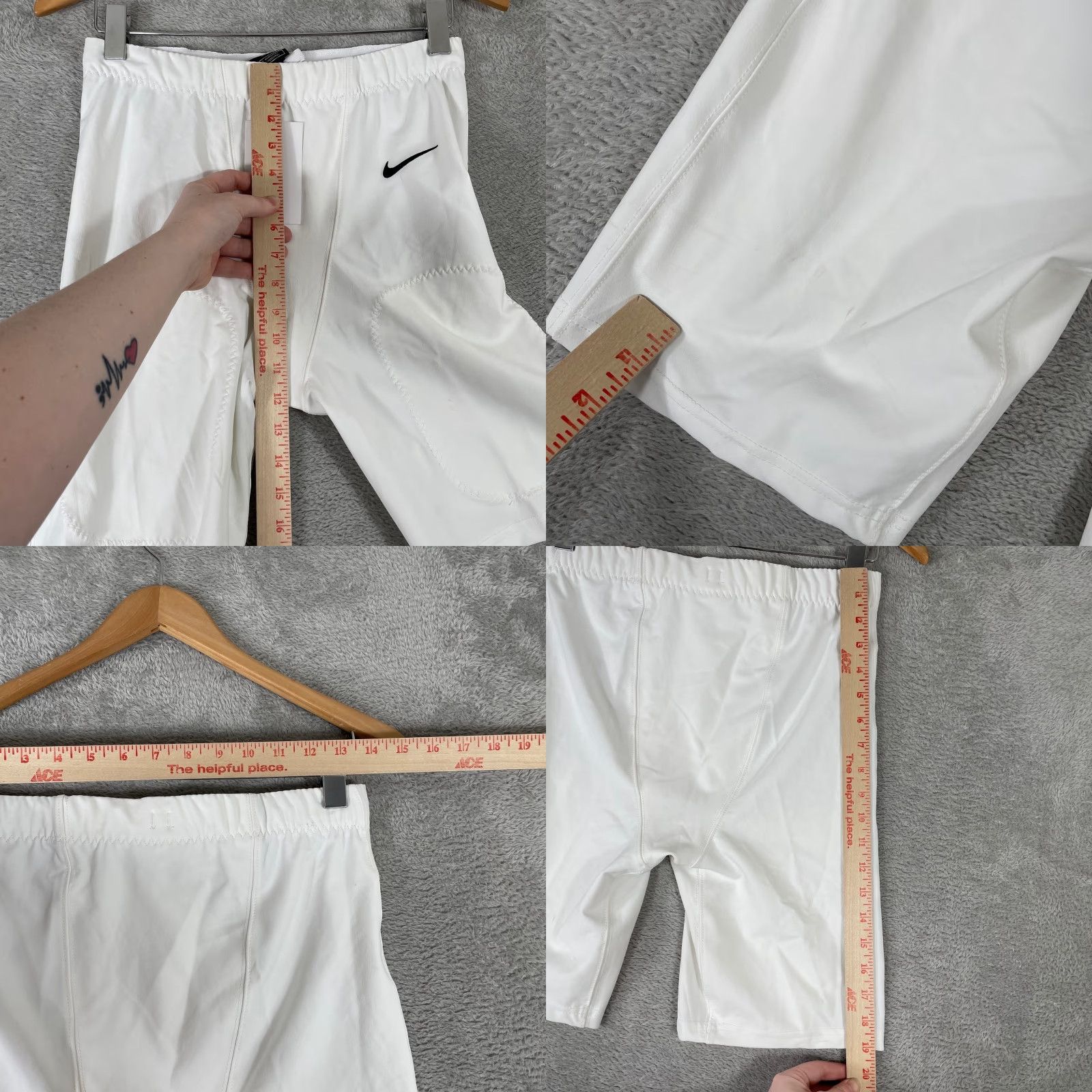 Nike Nike Football Girdle Mens Medium White Dri-FIT Compression Shorts CW3972-100 Size US 31 - 8 Thumbnail