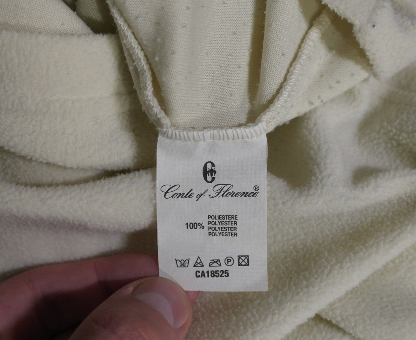 Conte of Florence Conte Of Florence 1/4 Zip Fleece Pullover Mens Size XL Cream Size US XL / EU 56 / 4 - 7 Thumbnail