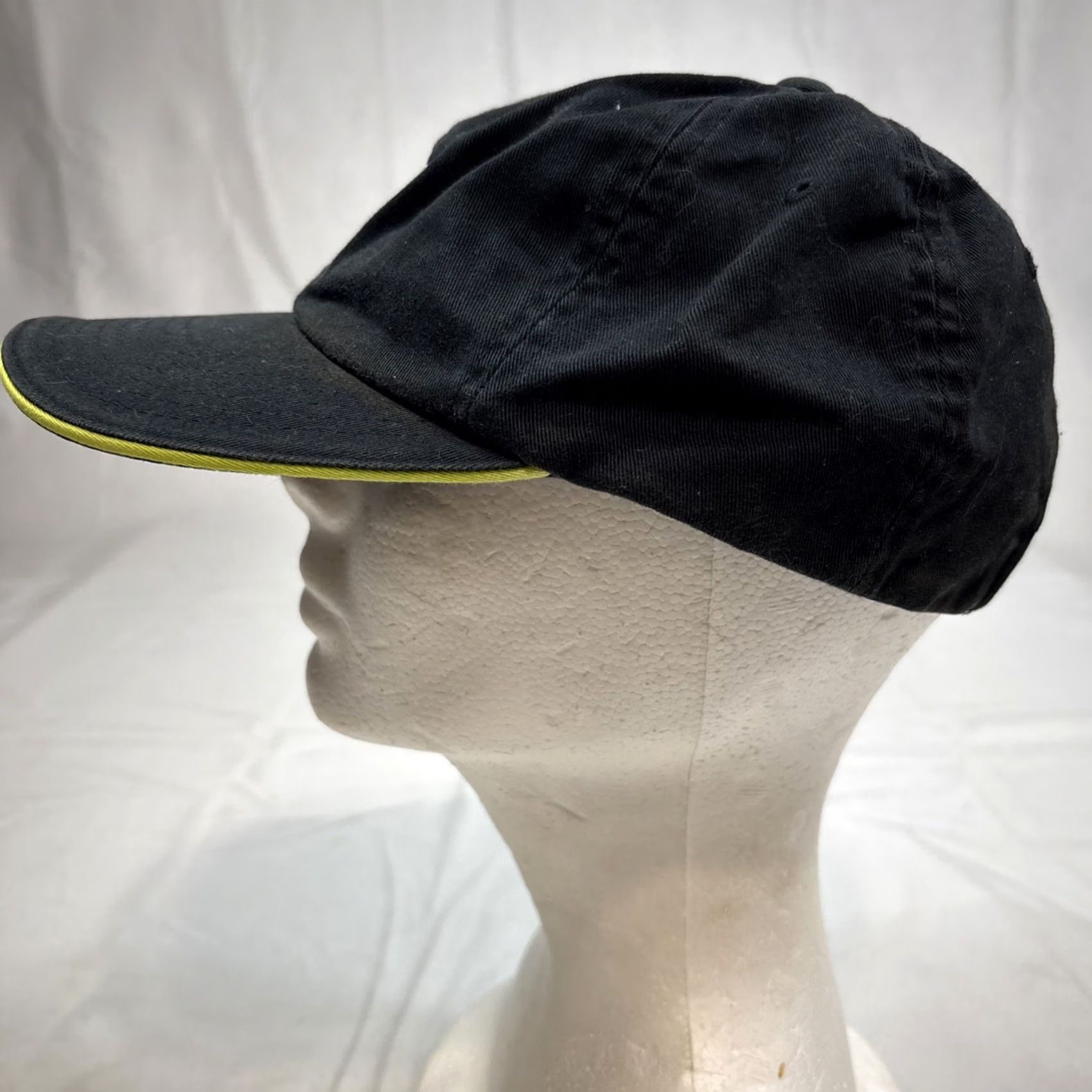 Vintage Stussy Stüssy Visor Cap Hat Adult One Size Black Strap back Sandwich Visor Mens Size ONE SIZE - 6 Thumbnail