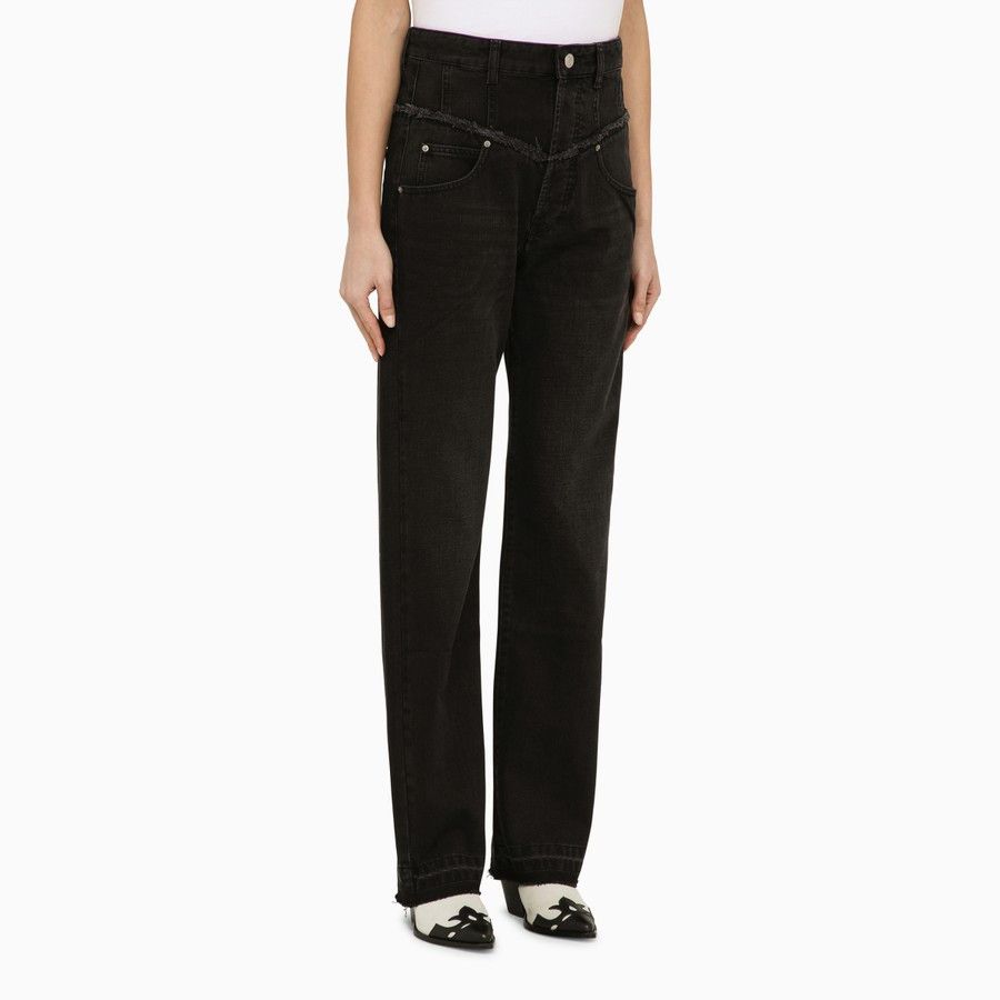 Isabel Marant o1d2blof0824 Denim Jeans in Black Size 27" / US 4 / IT 40 - 3 Thumbnail