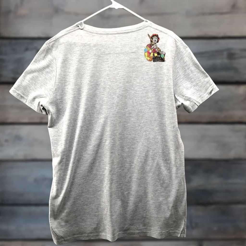Vintage Jimi Hendrix Graphic Pop Art T Shirt Mens XXL Gray Short Sleeve DanIel Davidson Size US XXL / EU 58 / 5 - 1 Thumbnail