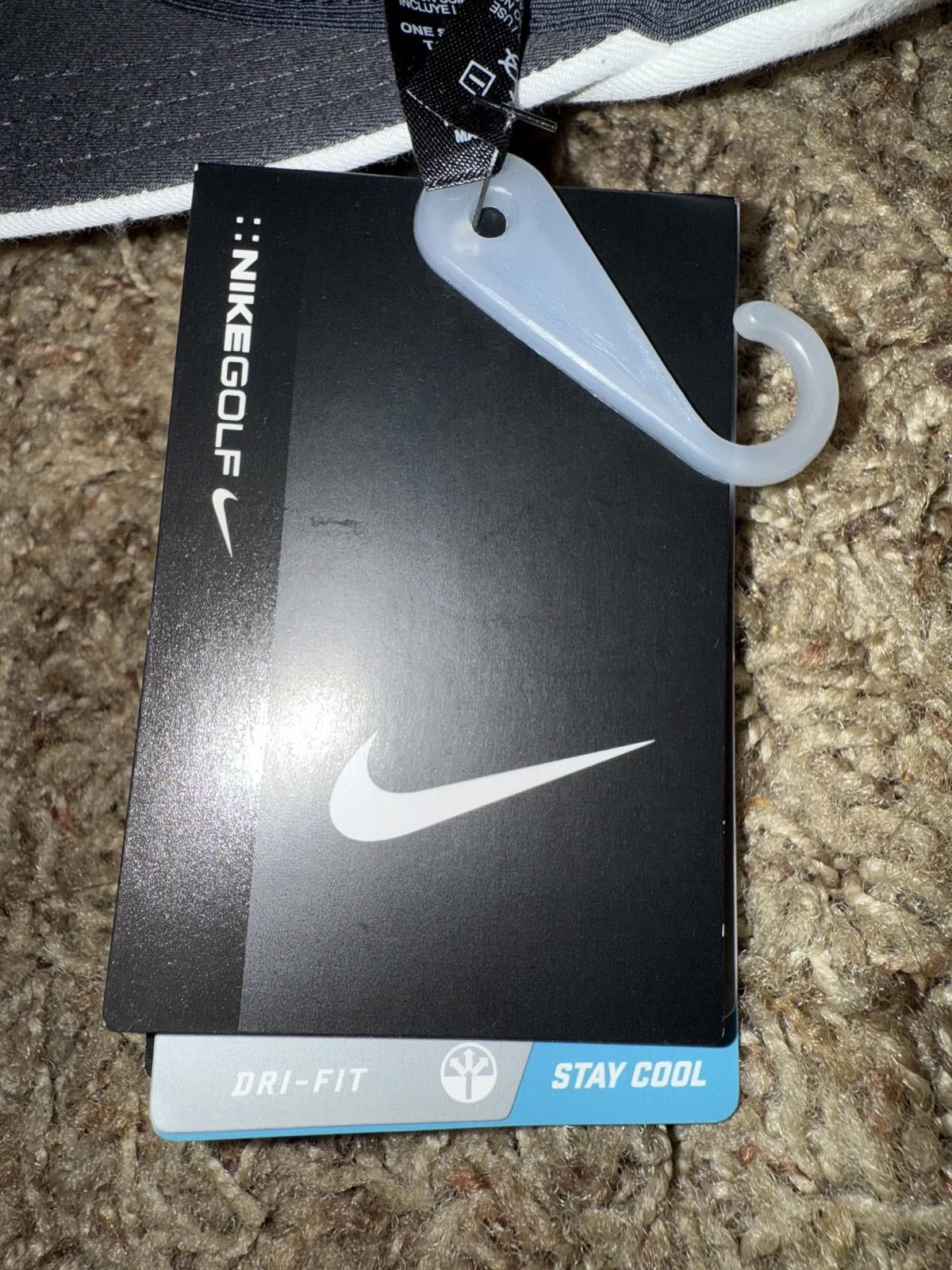 Nike Nike Golf Hat Cap Strap White Black VRS 20XI Adjustable Visor Sample Size ONE SIZE - 12 Thumbnail
