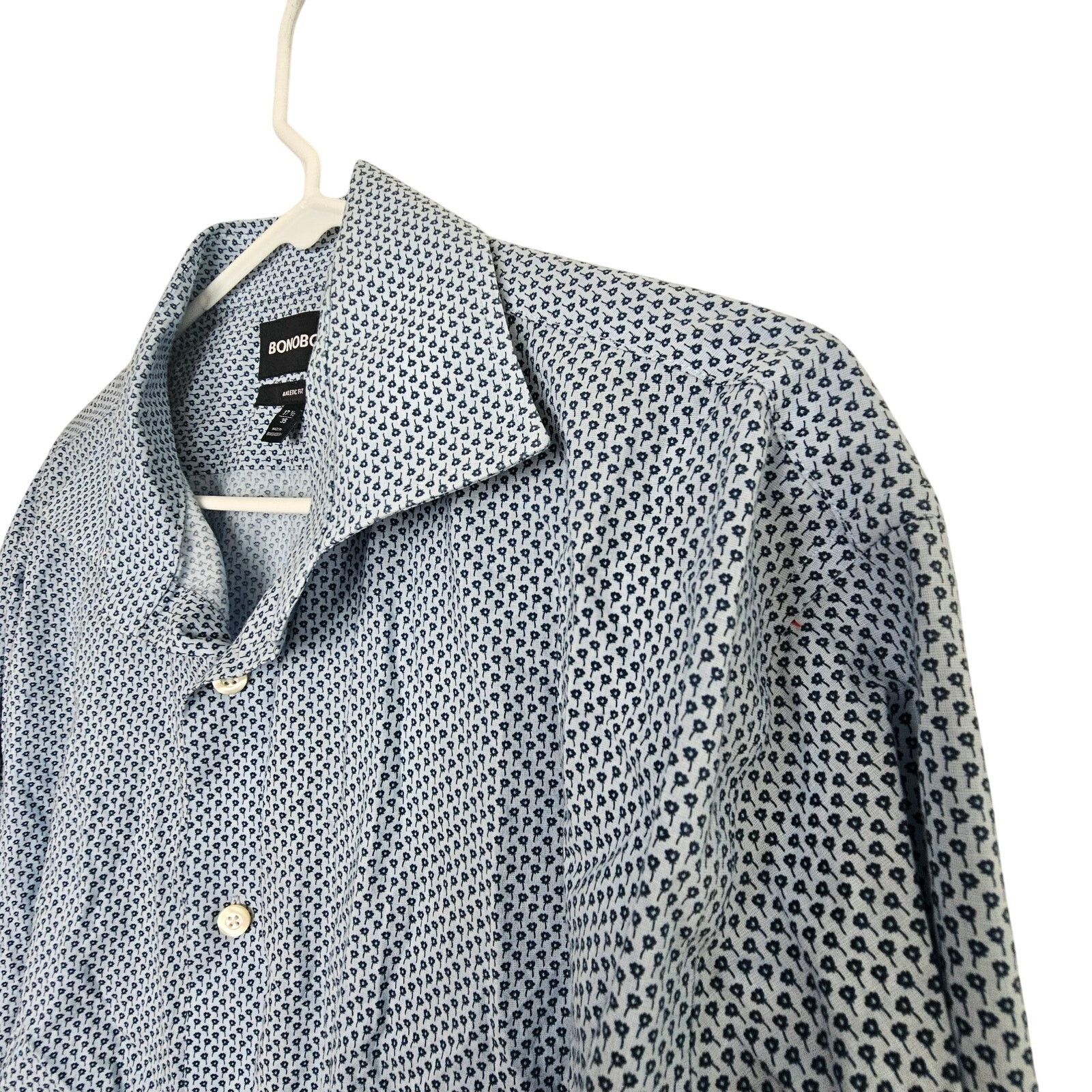 Bonobos Bonobos Dress Shirt Blue Floral Print Long Sleeve 35 Size US S / EU 44-46 / 1 - 5 Thumbnail