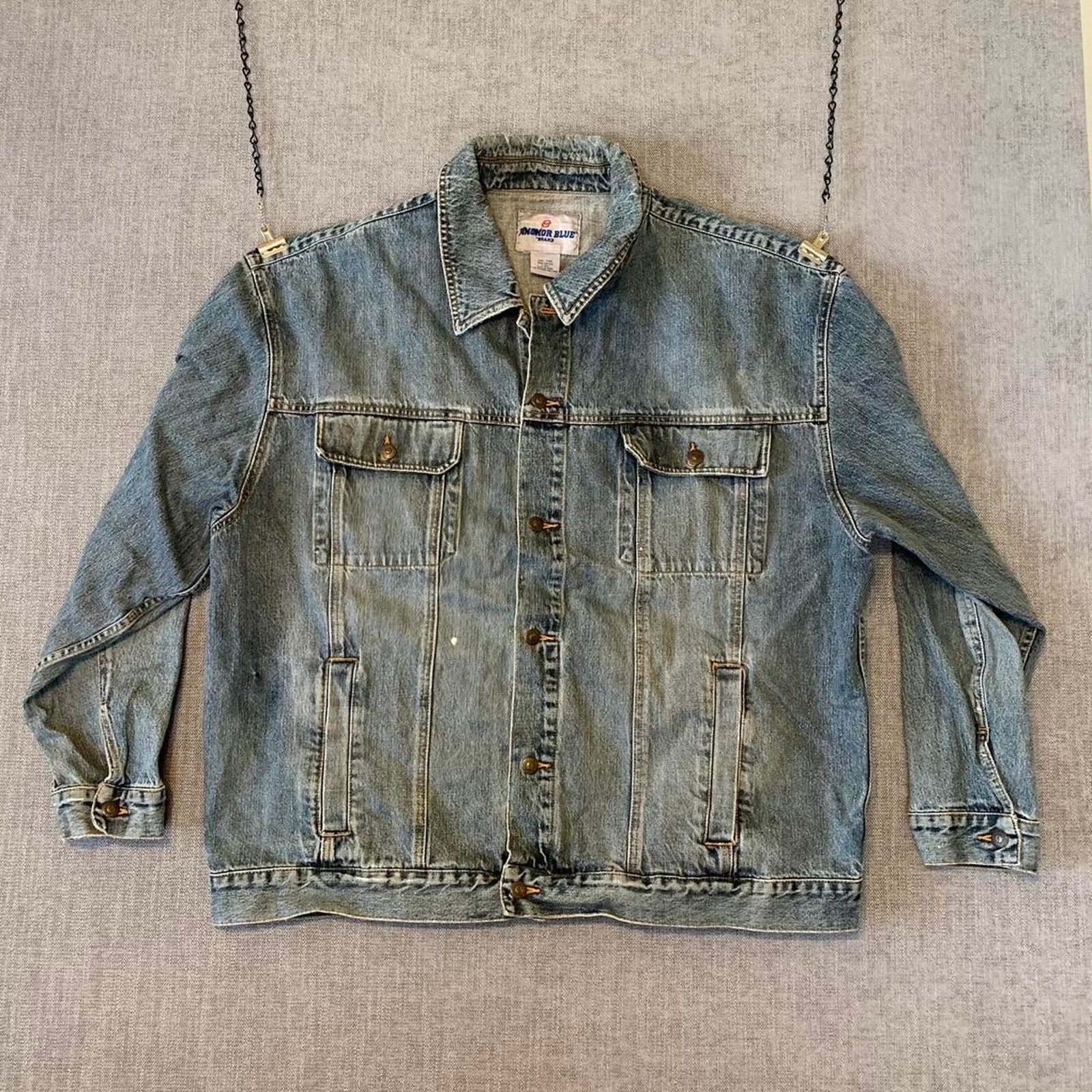 Anchor Blue Y2K Anchor Blue Denim Jacket Size US XXL / EU 58 / 5 - 1 Thumbnail