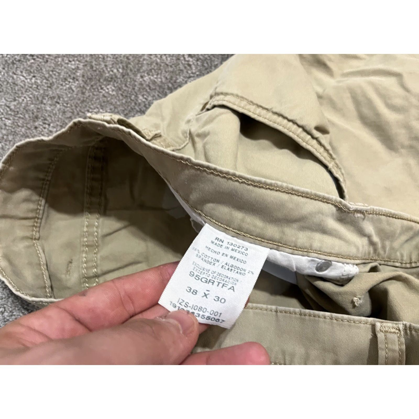 Wrangler VINTAGE Wrangler Straight Fit Jeans Mens 38 x 30 Khaki Cotton Blend Classic Workwear Size US 38 / EU 54 - 7 Thumbnail