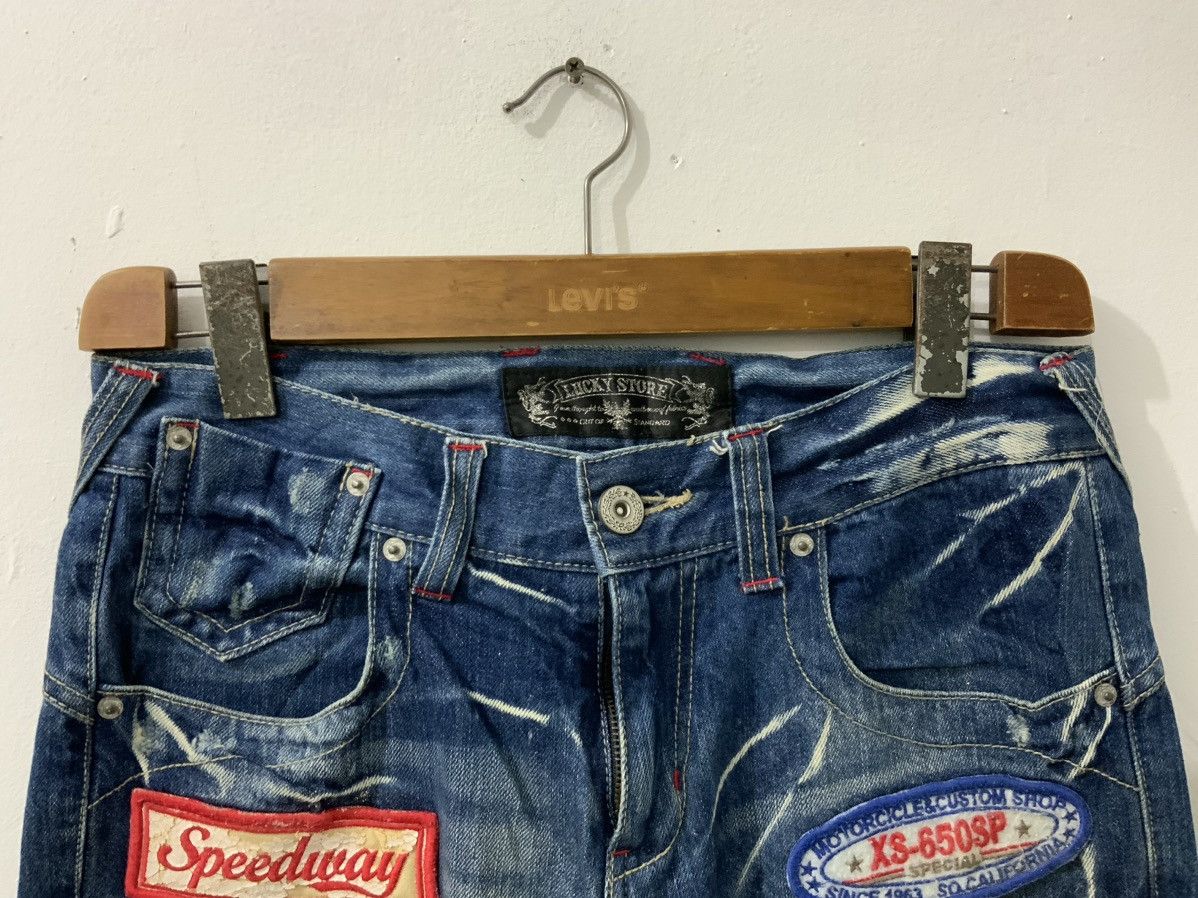 If Six Was Nine Lucky Store Patches Avant Garde Jeans Size US 30 / EU 46 - 3 Thumbnail