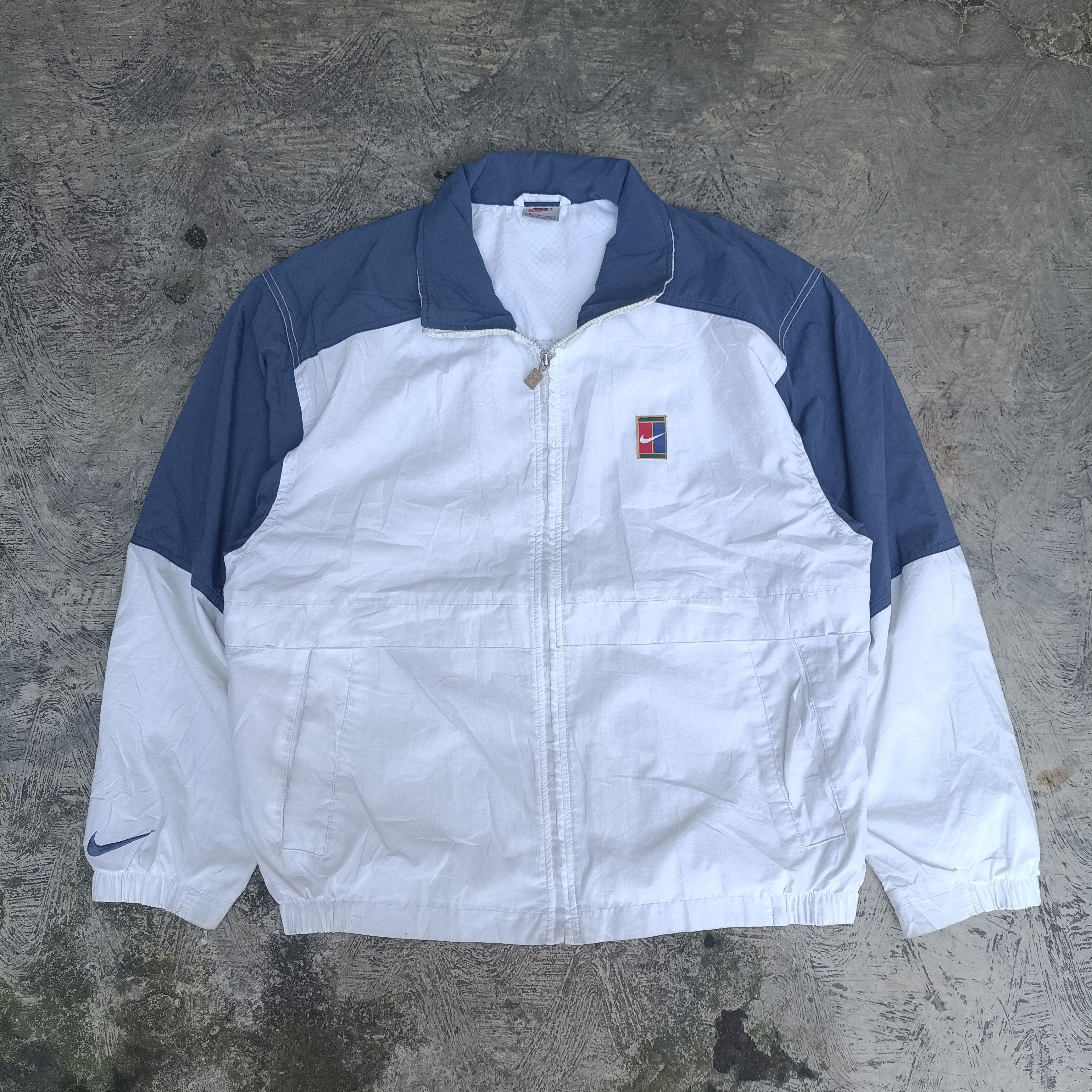 Nike Vintage Nike Court Windbreaker jacket Andre Agassi Size US L / EU 52-54 / 3 - 1 Thumbnail