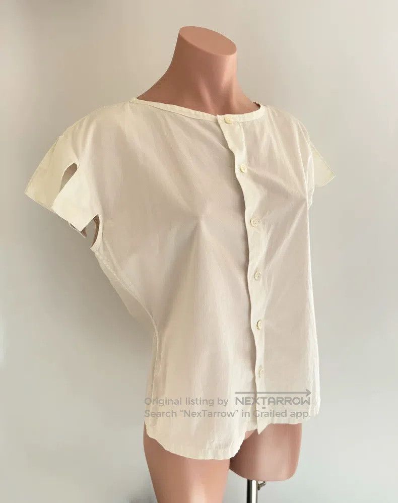 Yohji Yamamoto Yohji Yamamoto size os Special-shaped cut short sleeve Size M / US 6-8 / IT 42-44 - 1 Thumbnail