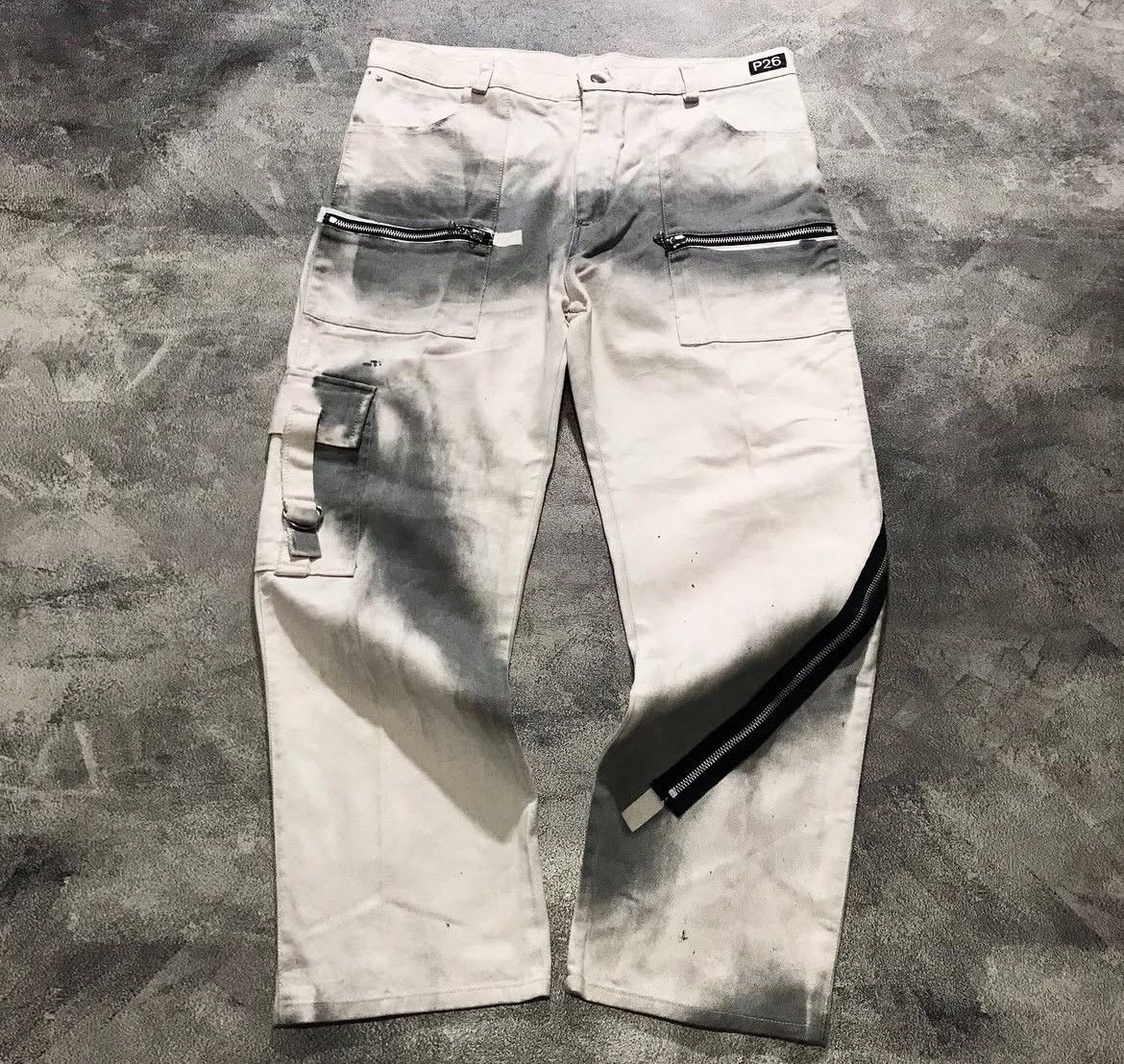 If Six Was Nine 2000s Archival Tokyo Punker Tactical Zip Jeans y2k style Size US 35 - 2 Thumbnail