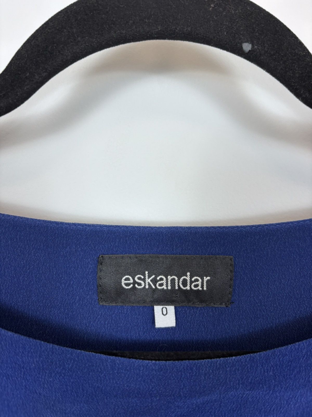 eskandar Eskandar Women’s Lapis Crepe Cascading Sides Silk Dress Size ONE SIZE - 11 Thumbnail